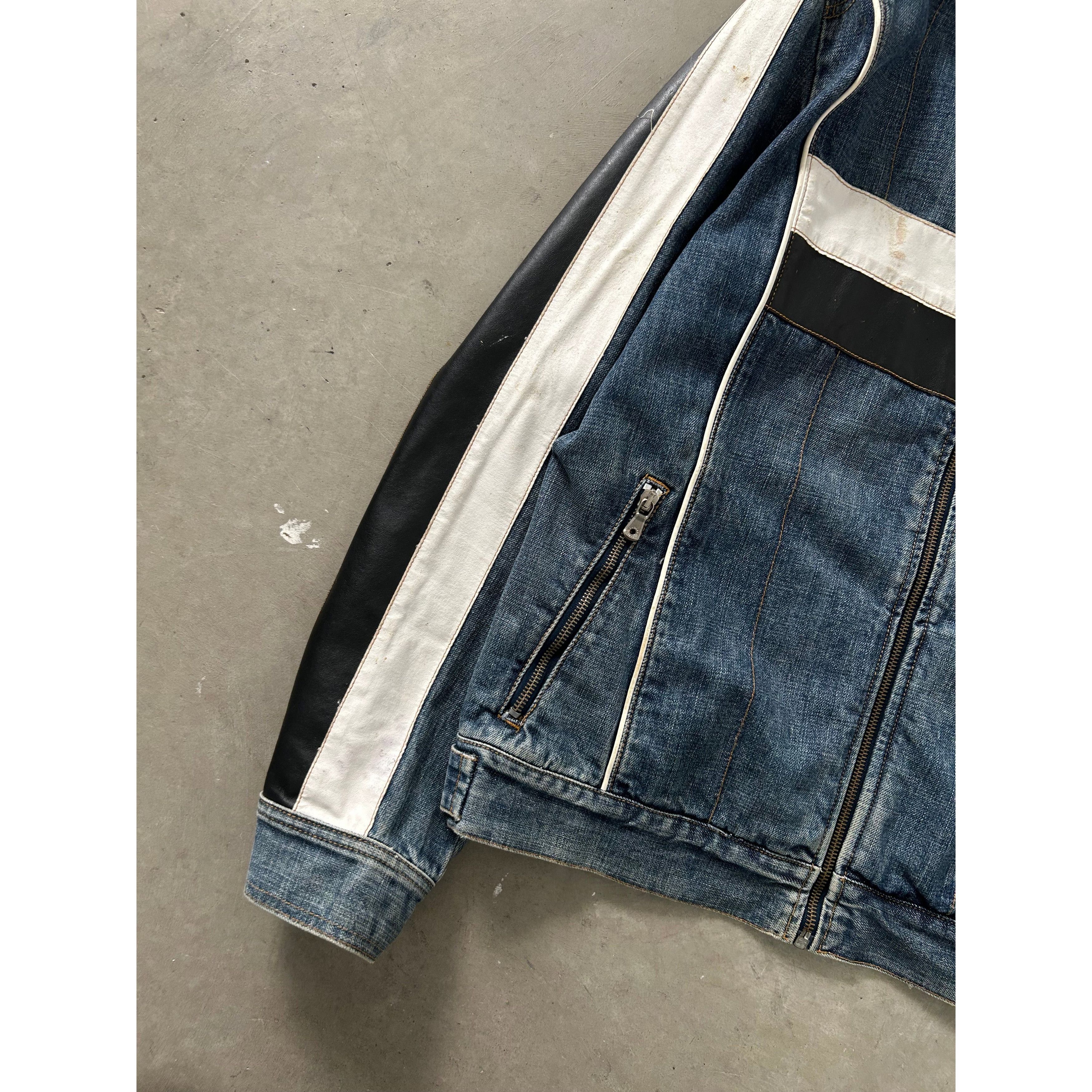 Dolce & Gabbana Dolce & Gabbana Denim Biker Jacket Size US L / EU 52-54 / 3 - 6 Thumbnail