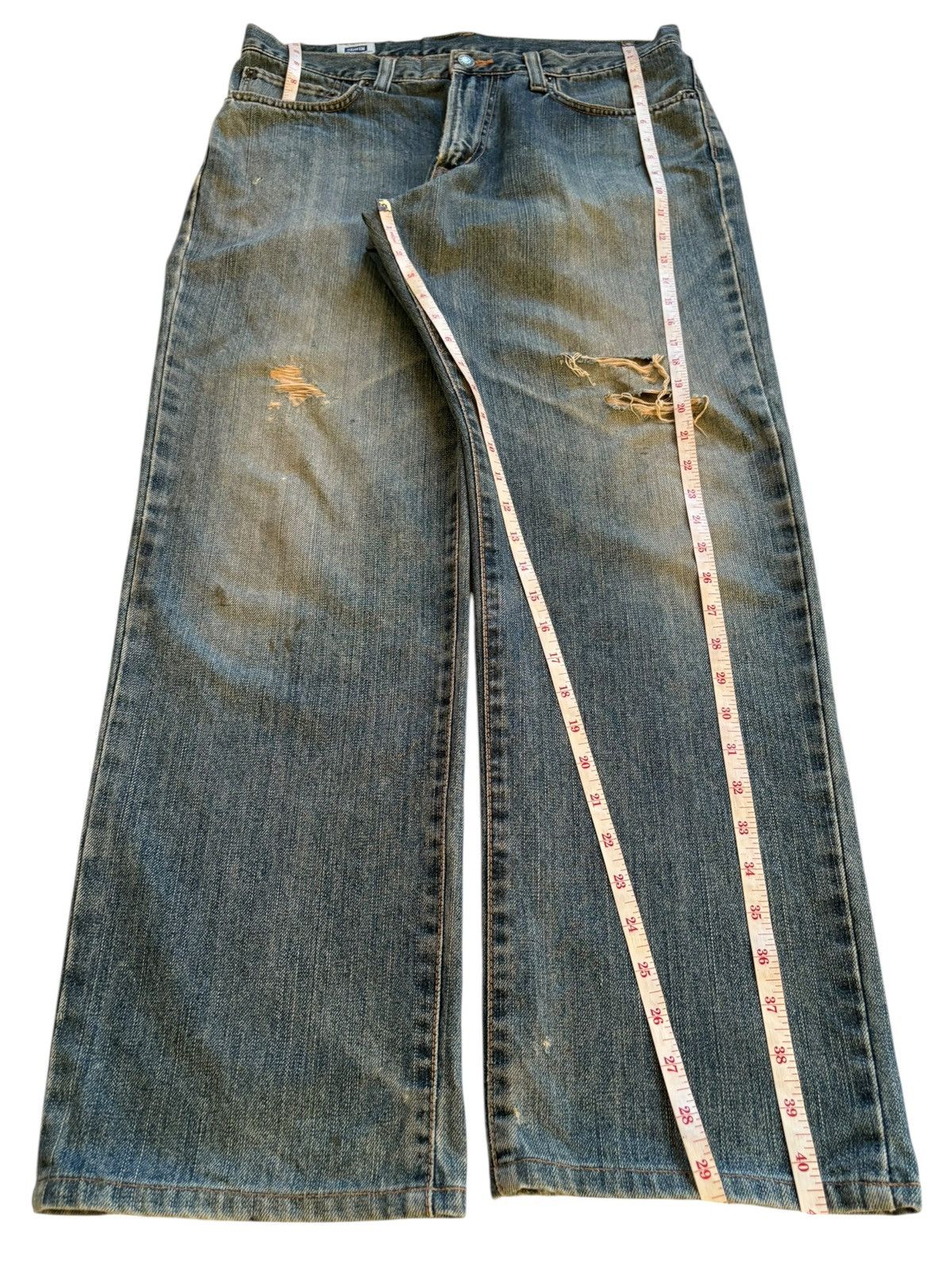 Edwin Vintage Edwin 404 Rusty Mud Wash Ripped Baggy Jeans Size US 34 / EU 50 - 13 Thumbnail
