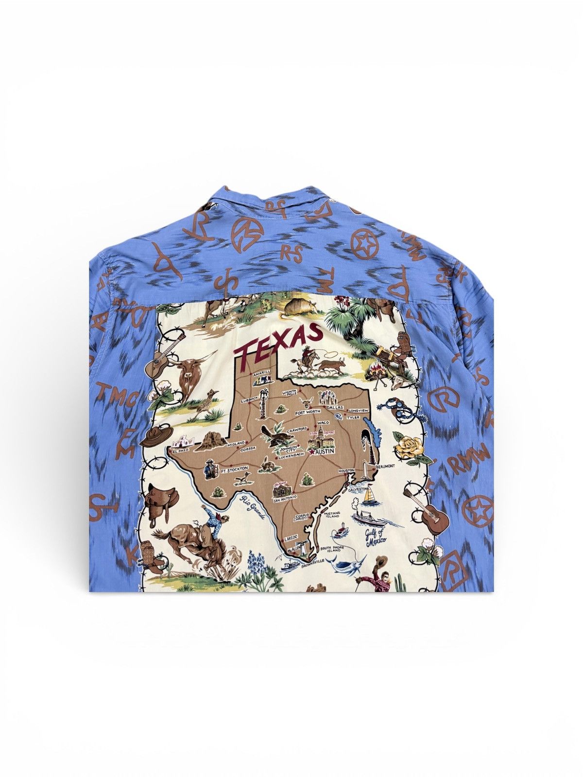 Reyn Spooner Vtg🔥Reyn Spooner Camp Collar Texas Map Hawaii Shirt Size US XXL / EU 58 / 5 - 7 Thumbnail