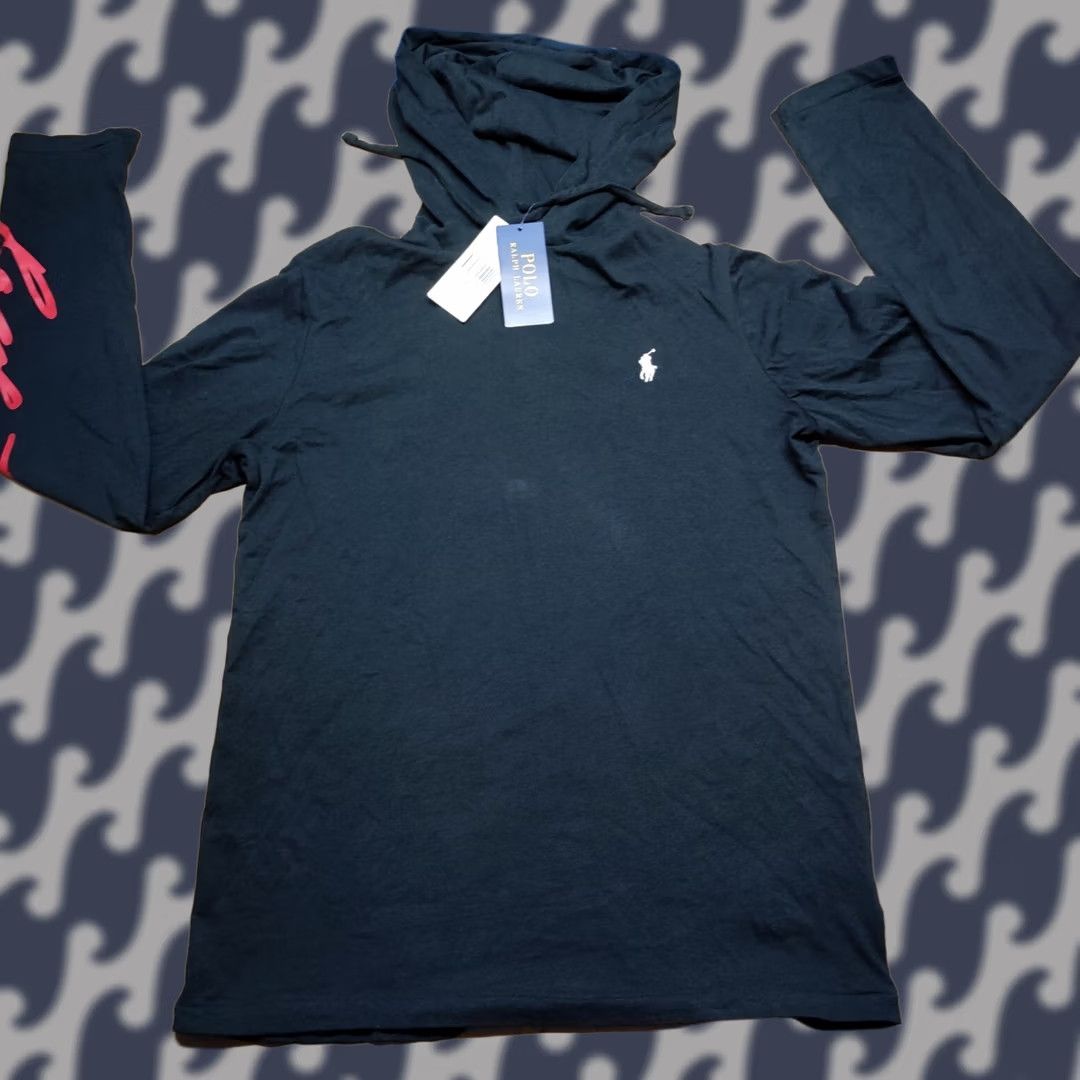 Polo Ralph Lauren Polo Ralph Lauren Mens Hoodie XS Black Hooded Shirt Big Logo Horseman Pony Size US XS / EU 42 / 0 - 1 Thumbnail