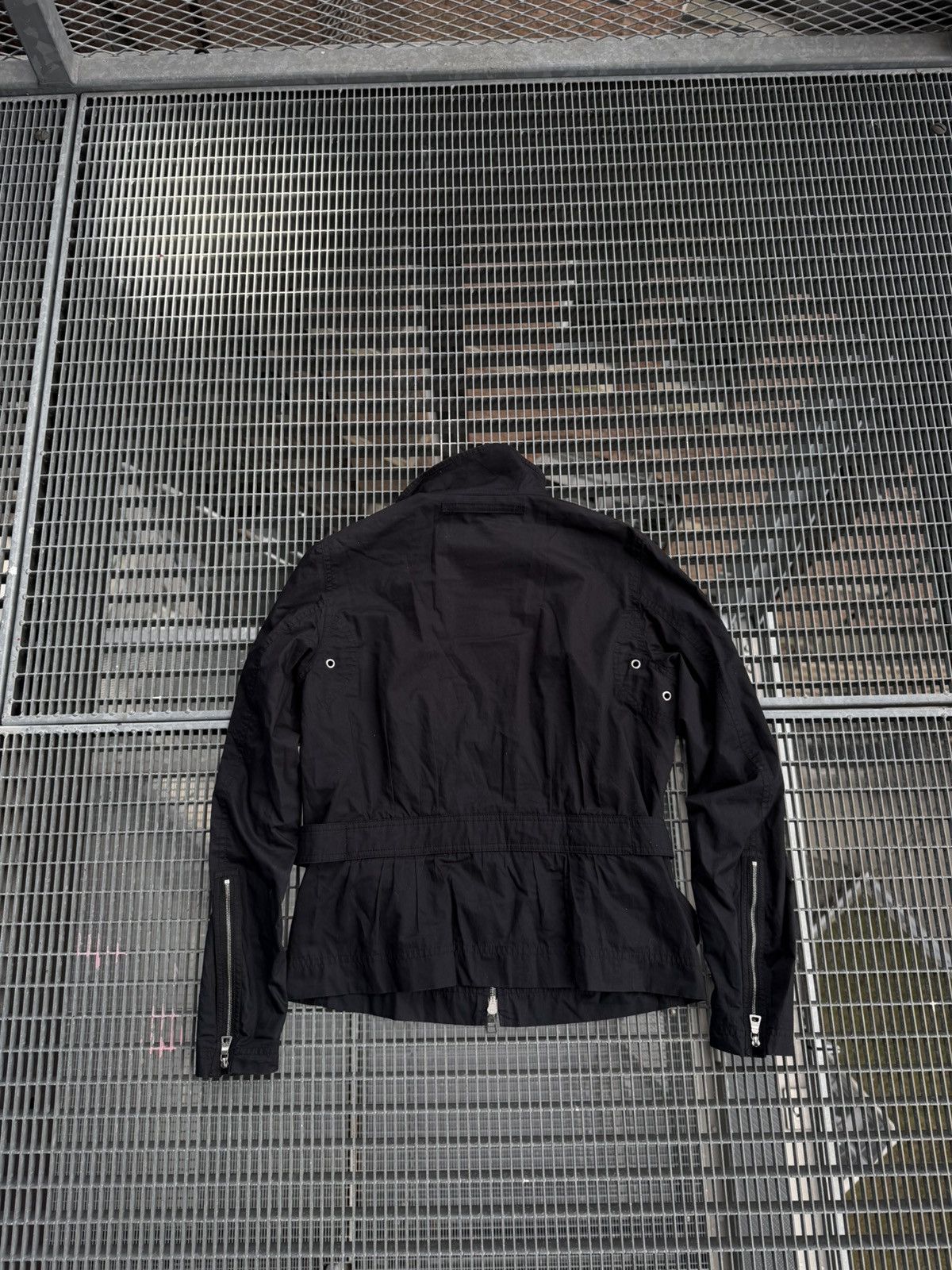 Prada Vintage 00s Prada Nylon Biker Jacket Size US S / EU 44-46 / 1 - 19 Thumbnail