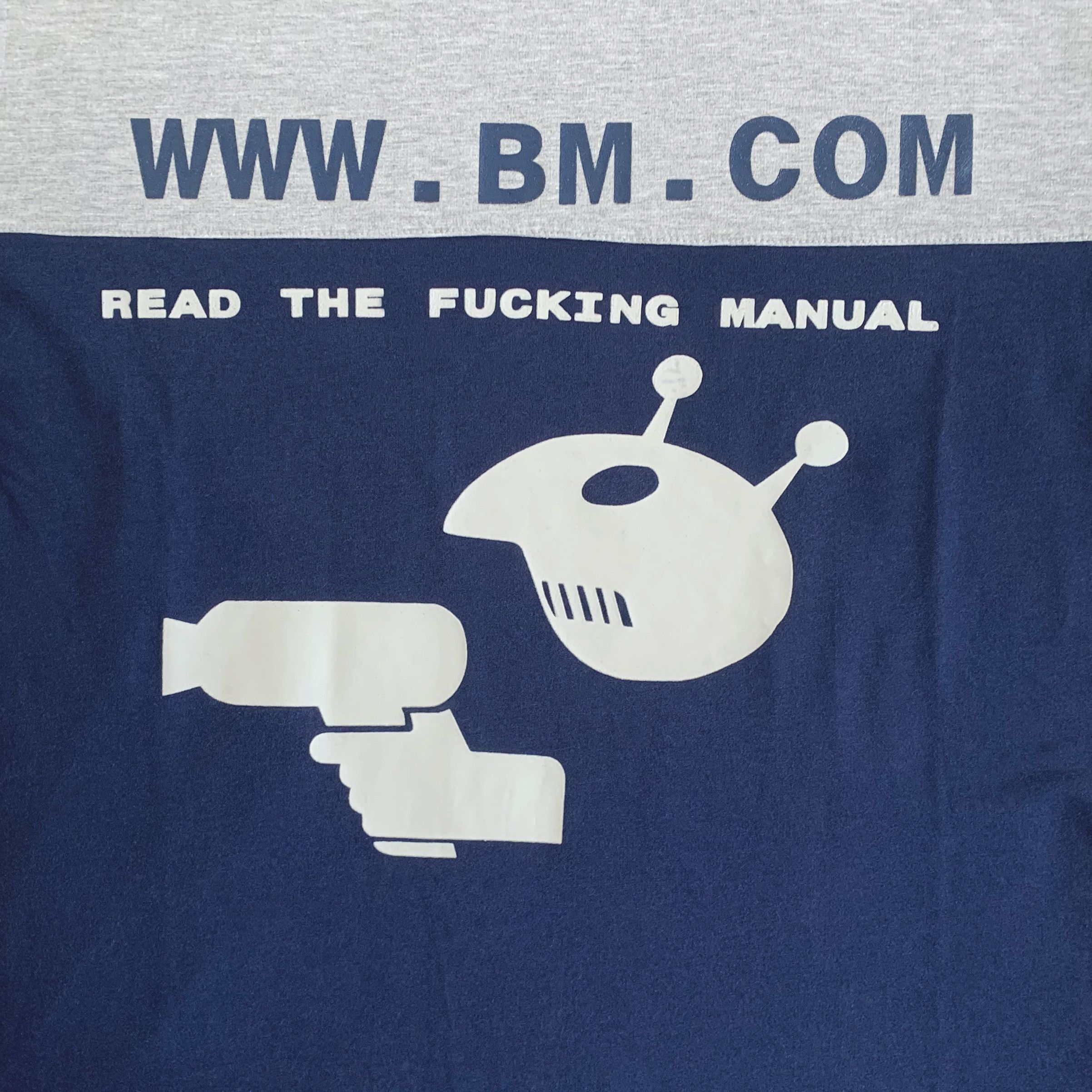 Other Vintage 90s BAD + MAD Sweatshirt Read the Manual Longsleeve Size US L / EU 52-54 / 3 - 5 Thumbnail
