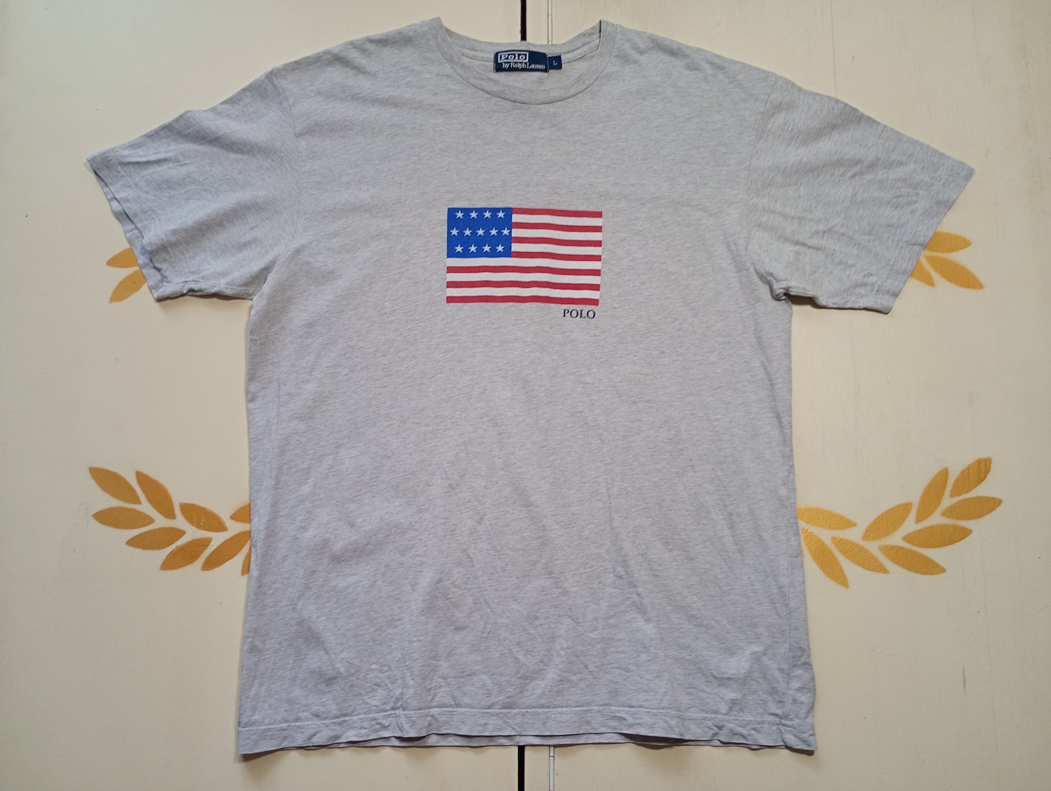 Polo Ralph Lauren Polo Ralph Lauren USA Flag T-Shirt Vintage Size US L / EU 52-54 / 3 - 1 Thumbnail