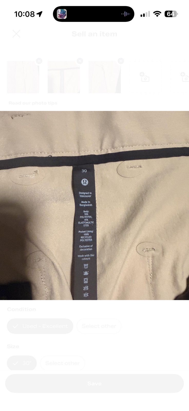 Lululemon Lululemon casual pants Size US 30 / EU 46 - 2 Thumbnail