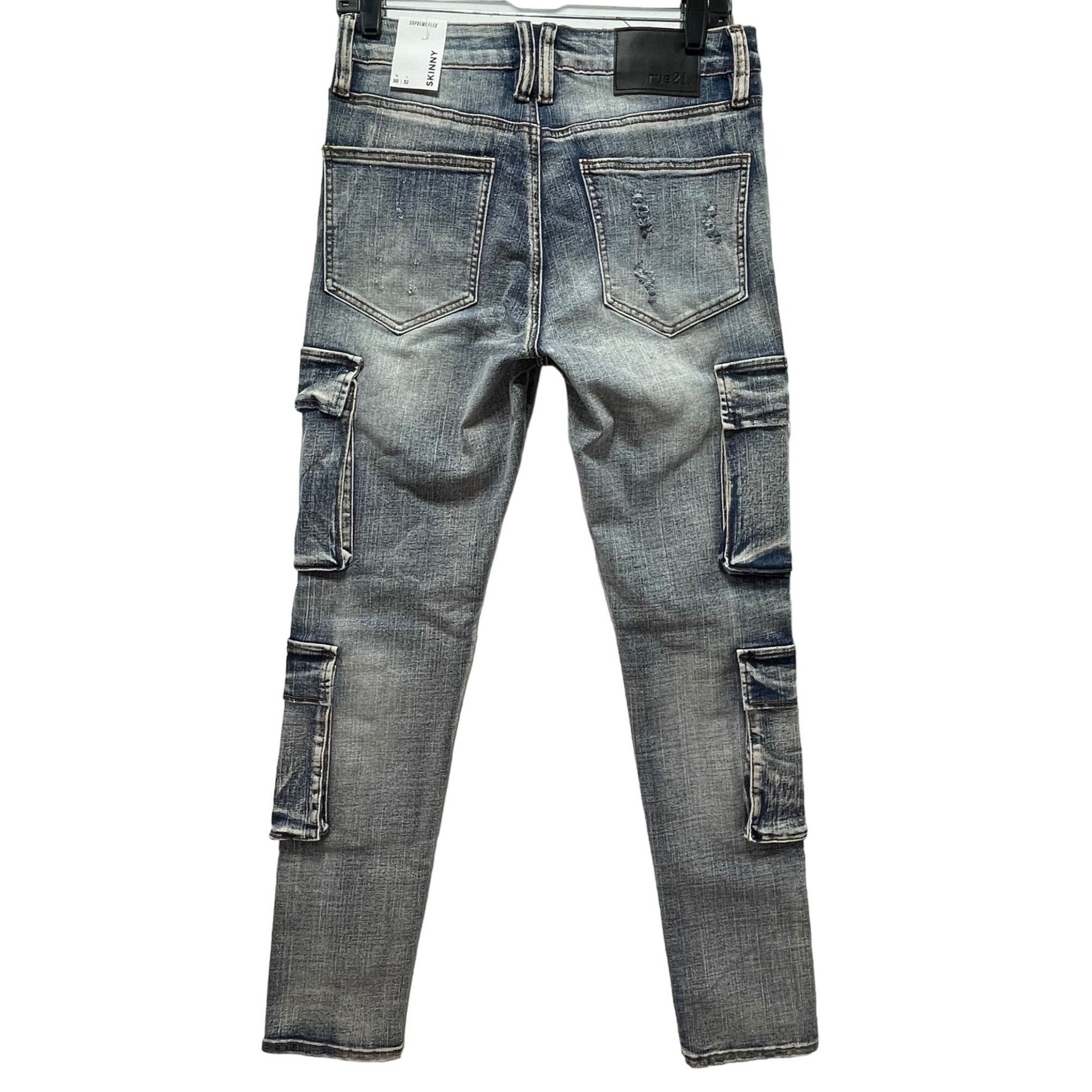 rue21 Rue 21 - Men's Supreme Flex Skinny Jeans Distressed - Light Size US 30 / EU 46 - 2 Thumbnail