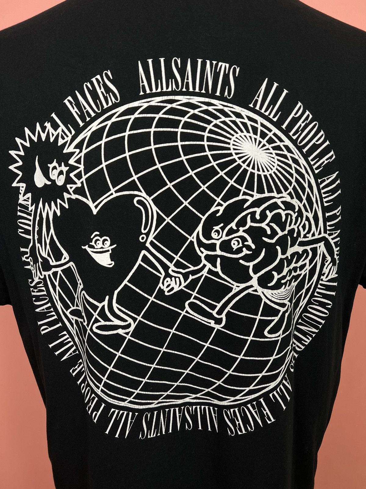 Allsaints Allsaints tee shirt printed heart + brain printed oversized Size US M / EU 48-50 / 2 - 7 Thumbnail