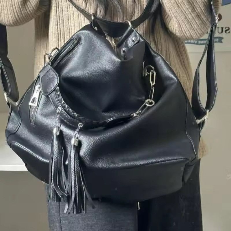 Japanese Brand Soft PU Leather Casual Shoulder Bag Size ONE SIZE - 3 Thumbnail