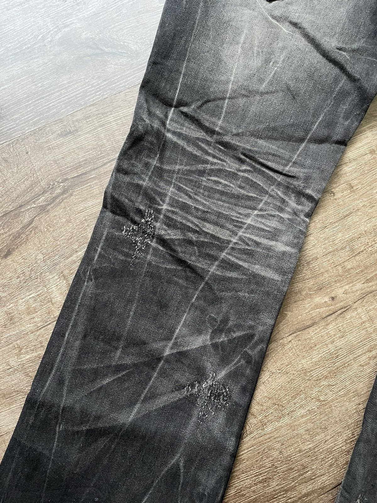 If Six Was Nine Semantic Design Punk Spiked Denim Size US 31 - 18 Thumbnail