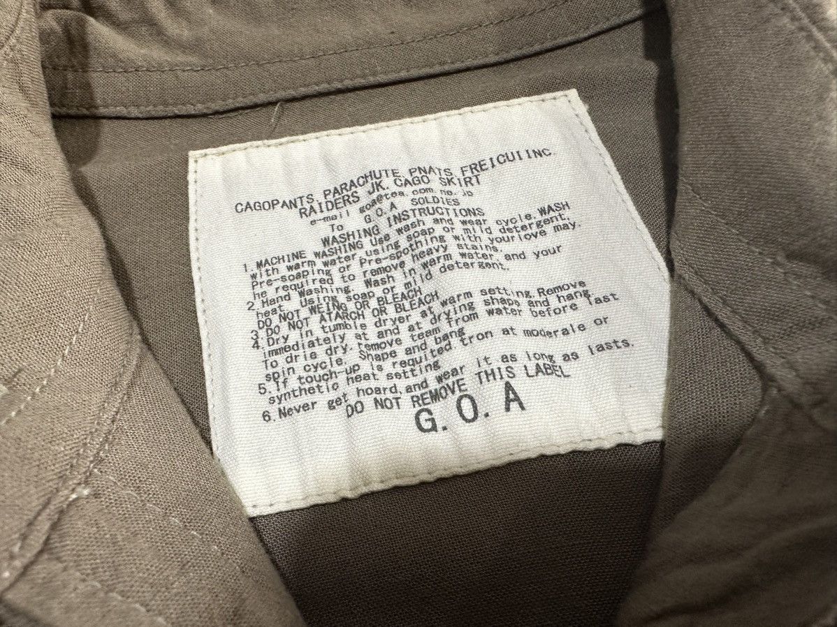 Japanese Brand 🔥Sick Y2K Goa Linen Rayon Shirt 3/4 Sleeve Military Size US M / EU 48-50 / 2 - 5 Thumbnail