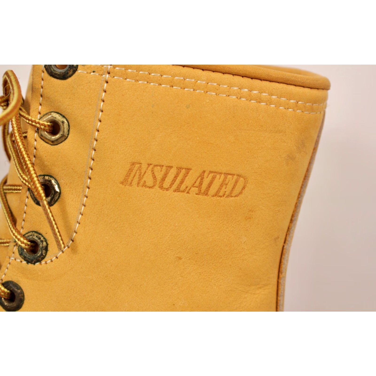 Vintage VTG Hunting Boots Watershed Boots Adult 9 Beige Outdoors Mens 1960s 1970s Vintage Original Leather Shoes/Boots Size US 9 / EU 42 - 4 Thumbnail