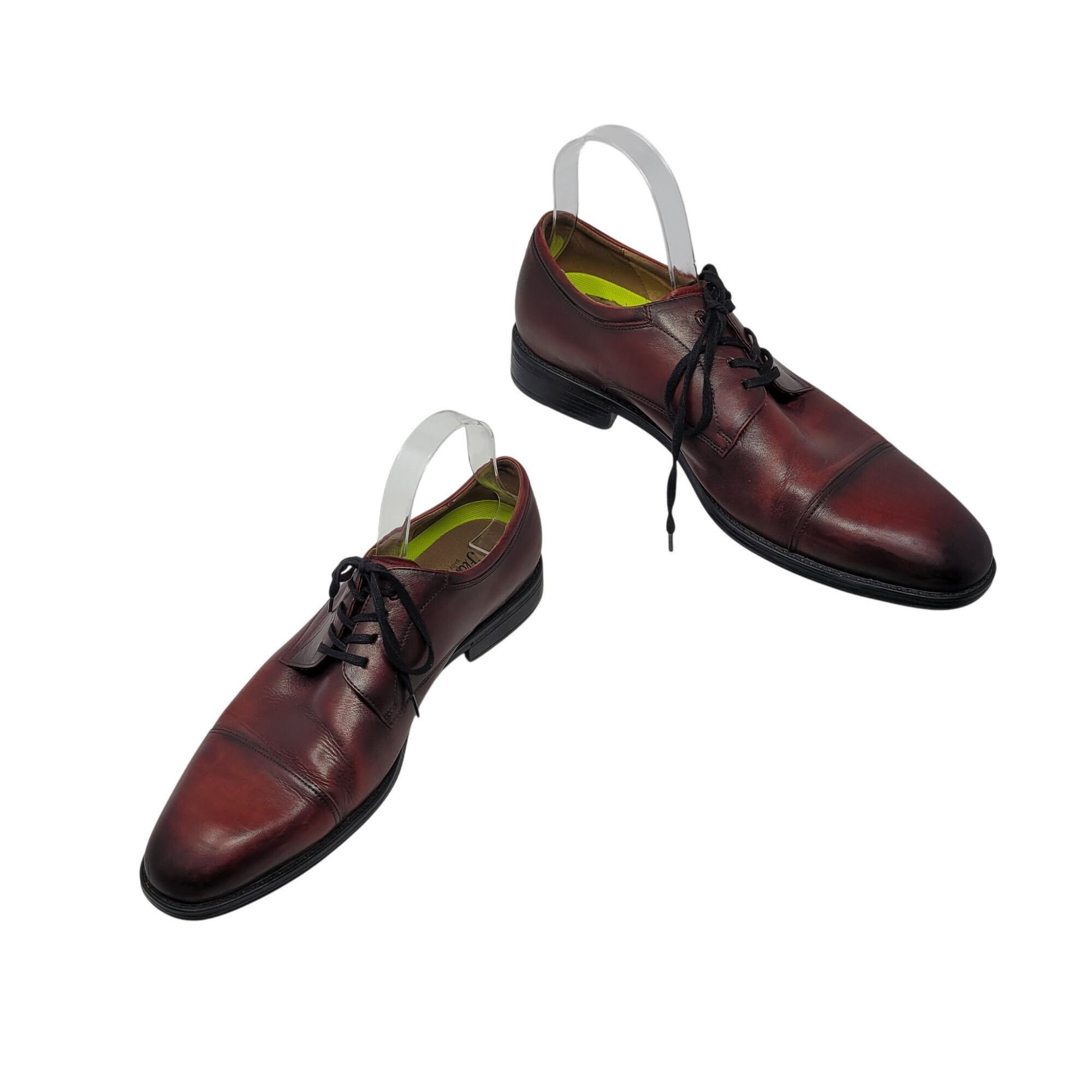 Florsheim Florsheim Mens Oxblood Burgundy Leather Cap Toe Oxford Shoes Size US 10 / EU 43 - 1 Thumbnail