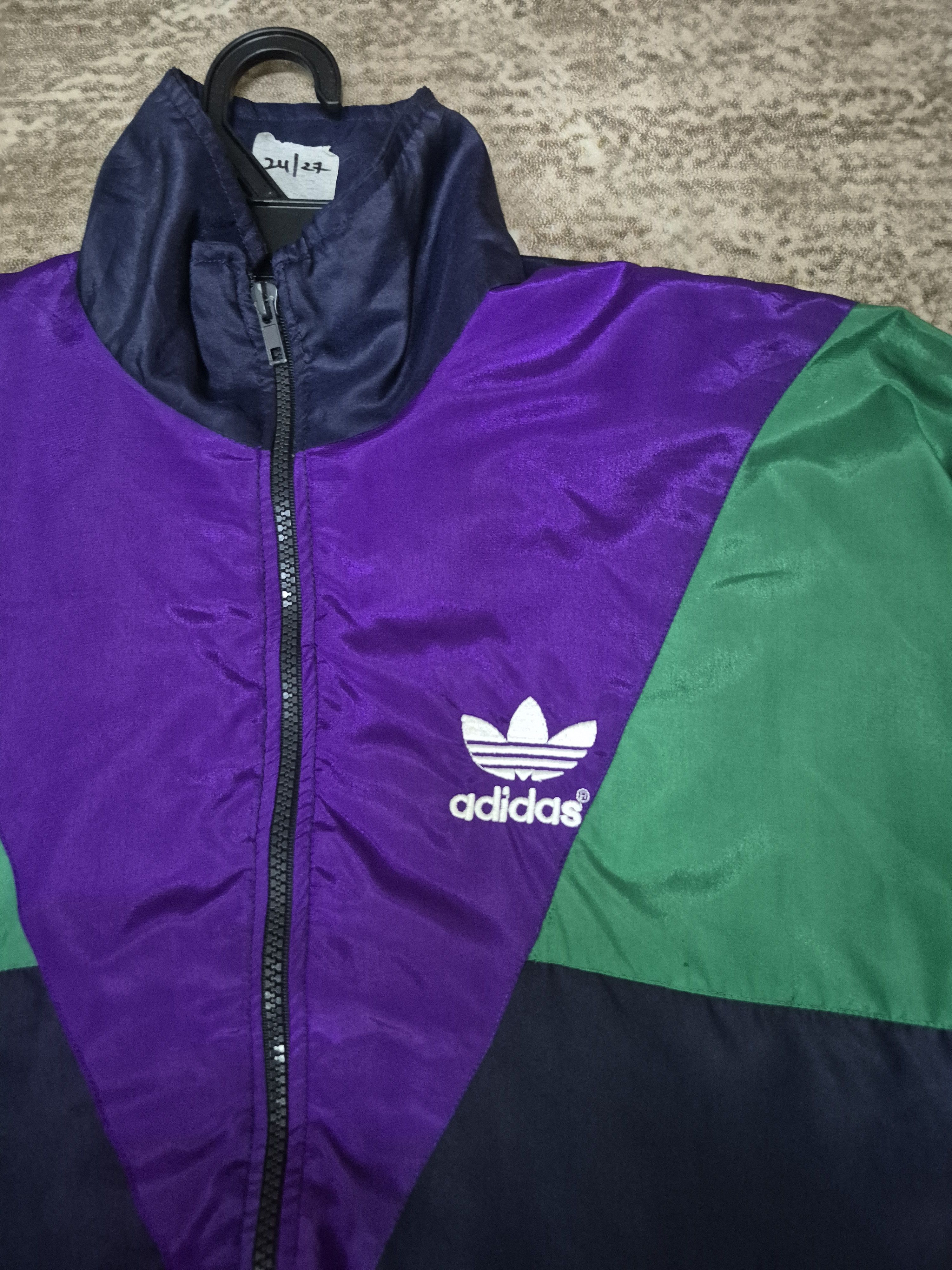 Adidas Adidas Vintage Track Jacket 1990 Size US XL / EU 56 / 4 - 3 Thumbnail