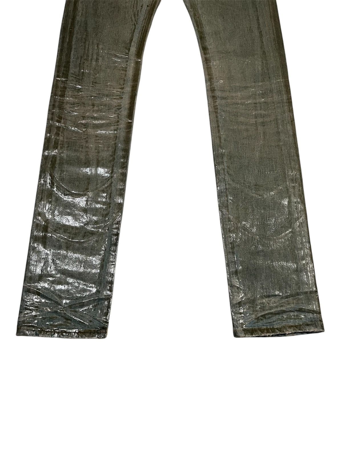 Dior × Hedi Slimane Dior Homme SS04 Bleu Claire Waxed Ice Denim Size US 28 / EU 44 - 6 Thumbnail
