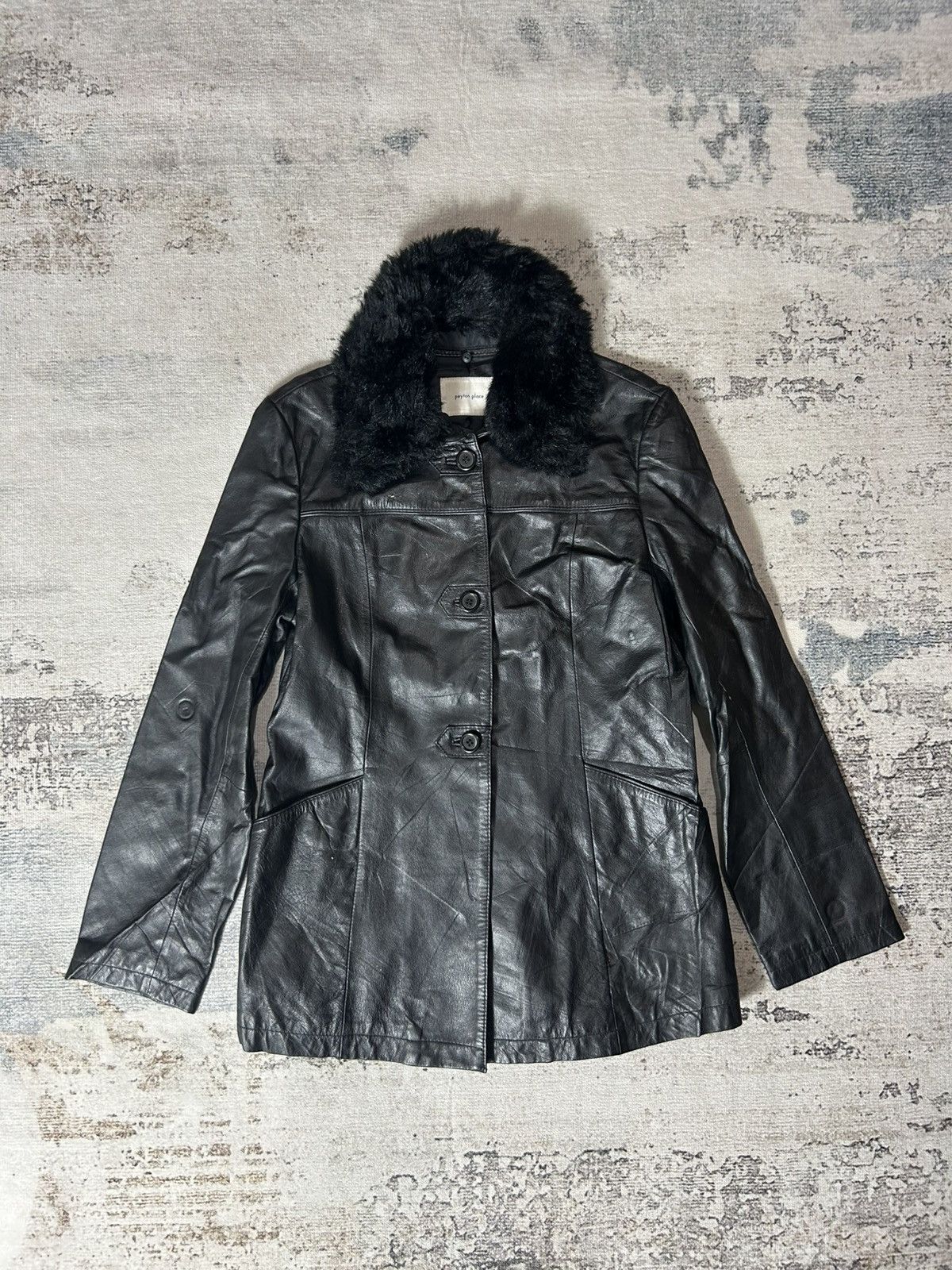 Vintage 1990s PPFM LEATHER JACKET Size S / US 4 / IT 40 - 1 Thumbnail
