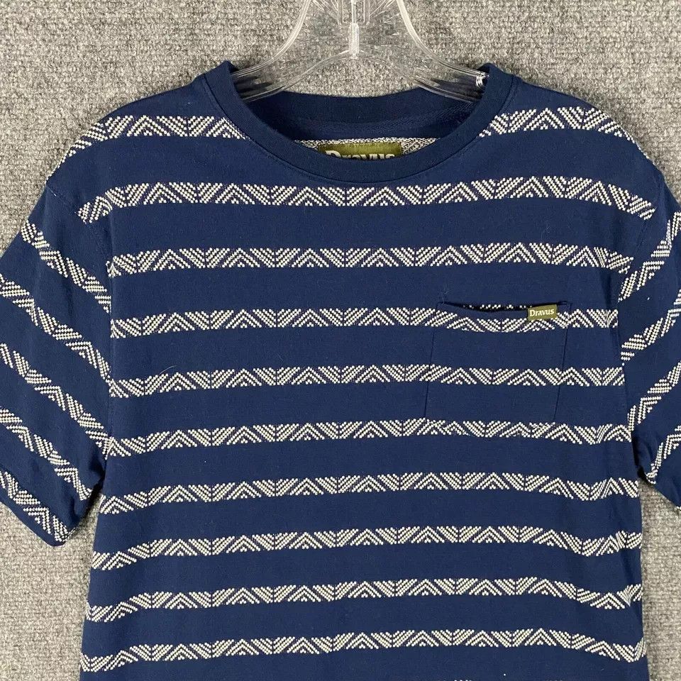 Dravus Dravus T-Shirt Men's Short Sleeve Cotton Blend Adults Blue S Size US S / EU 44-46 / 1 - 2 Thumbnail