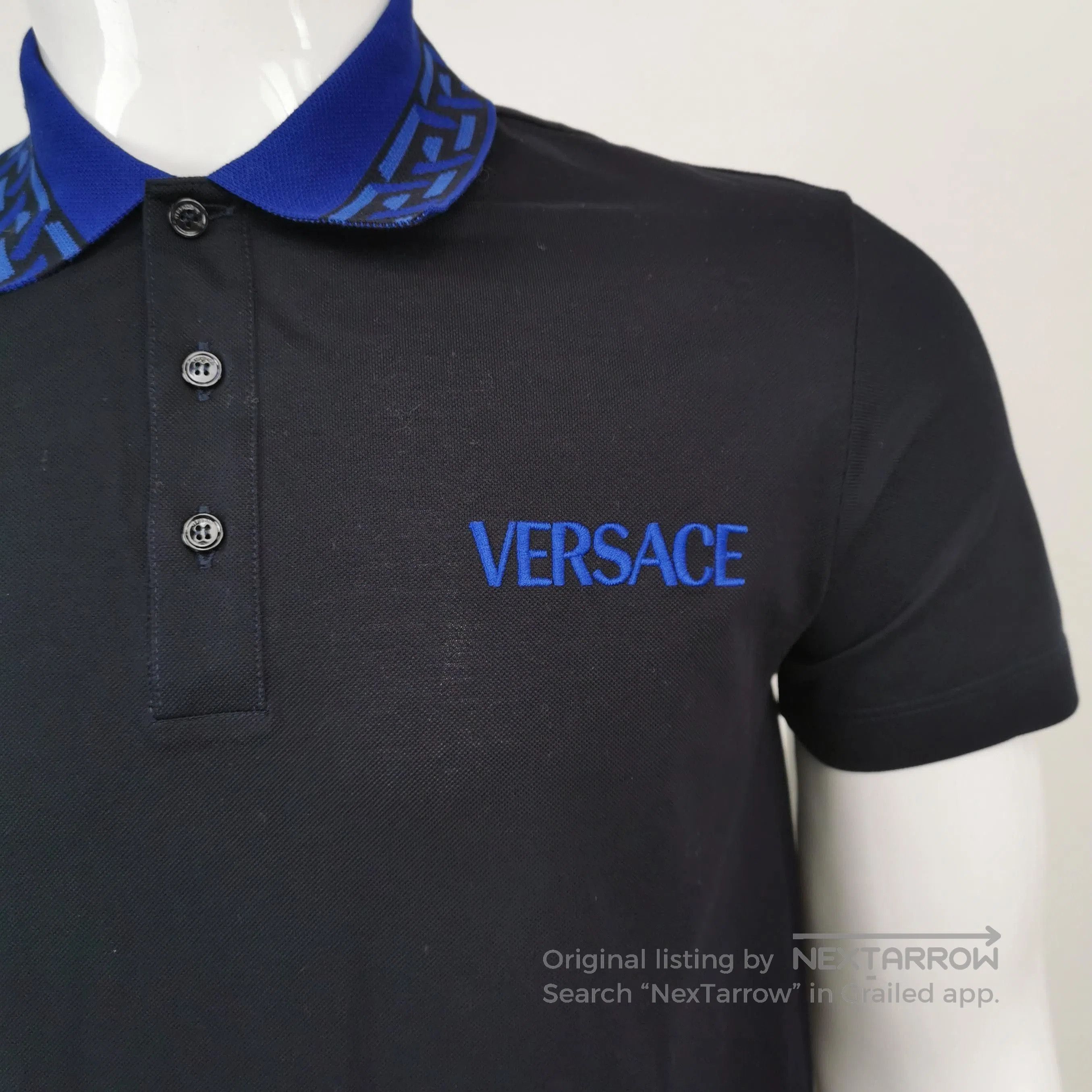 Versace Versace Black Polo Shirt S. Size US XS / EU 42 / 0 - 1 Thumbnail