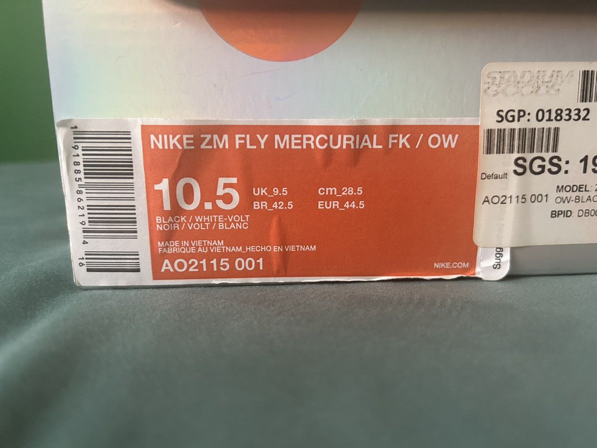Nike Nike Zoom Mercurial Off-White Black 2018 Size US 10.5 / EU 43-44 - 6 Thumbnail