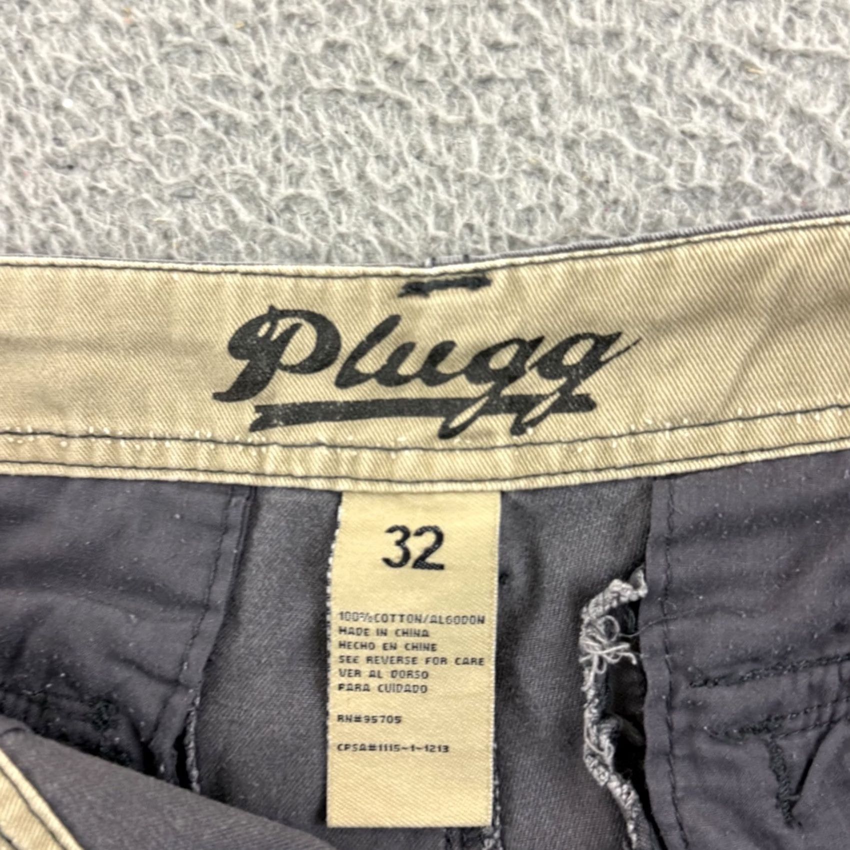 Vintage VINTAGE Plugg Cargo Shorts Mens 32 Gray Baggy Skater Grunge Outdoor Zip 90s Y2K 11" Size US 32 / EU 48 - 6 Thumbnail