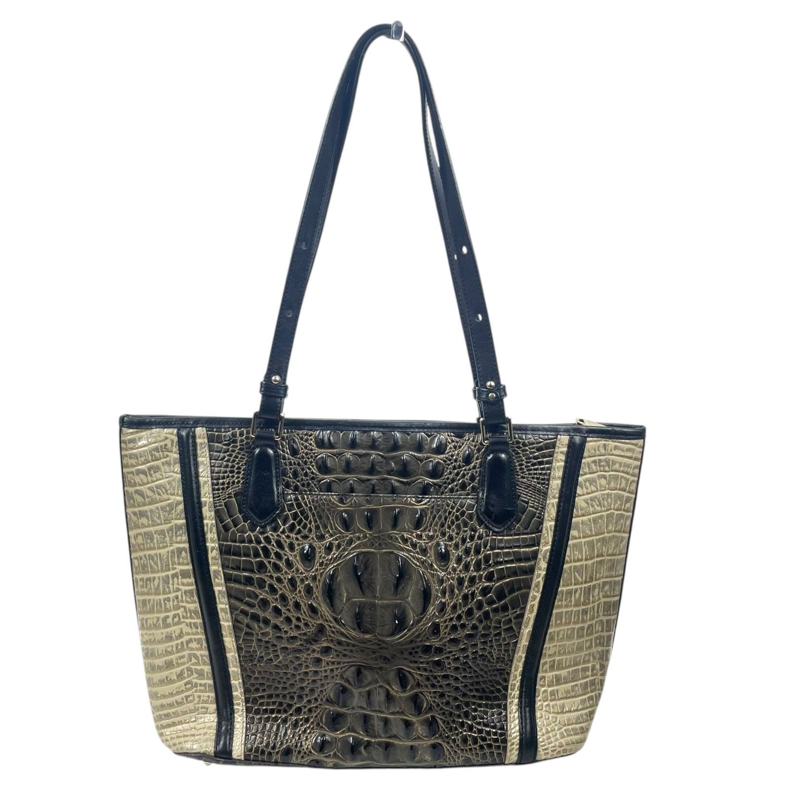 BRAHMIN Brahmin Medium Asher Tote Bag Graphite Crestview Size ONE SIZE - 4 Thumbnail