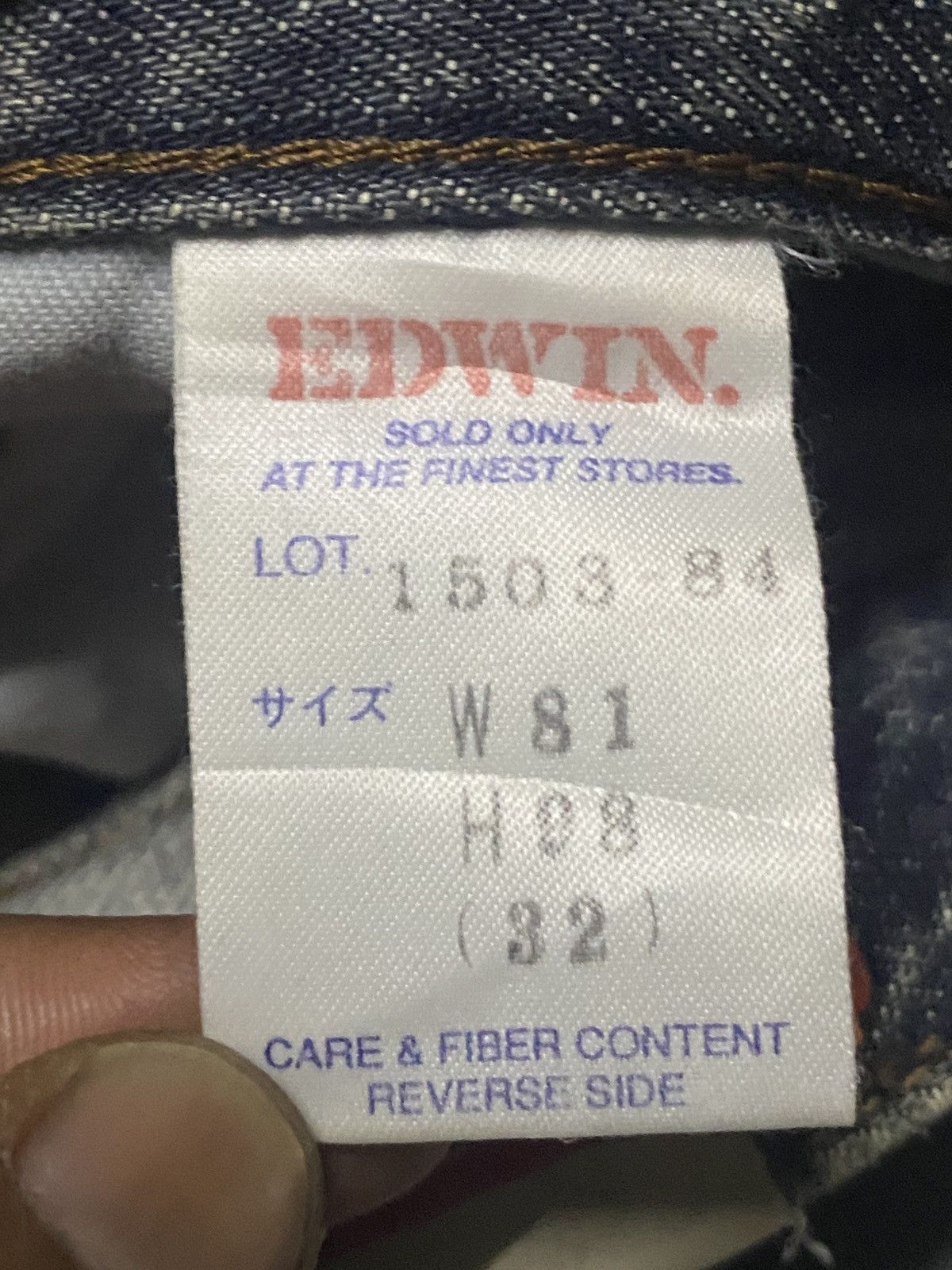 Edwin Rare Vintage Edwin Frontier Orange Tab Mud Wash Jeans Size US 31 - 17 Thumbnail