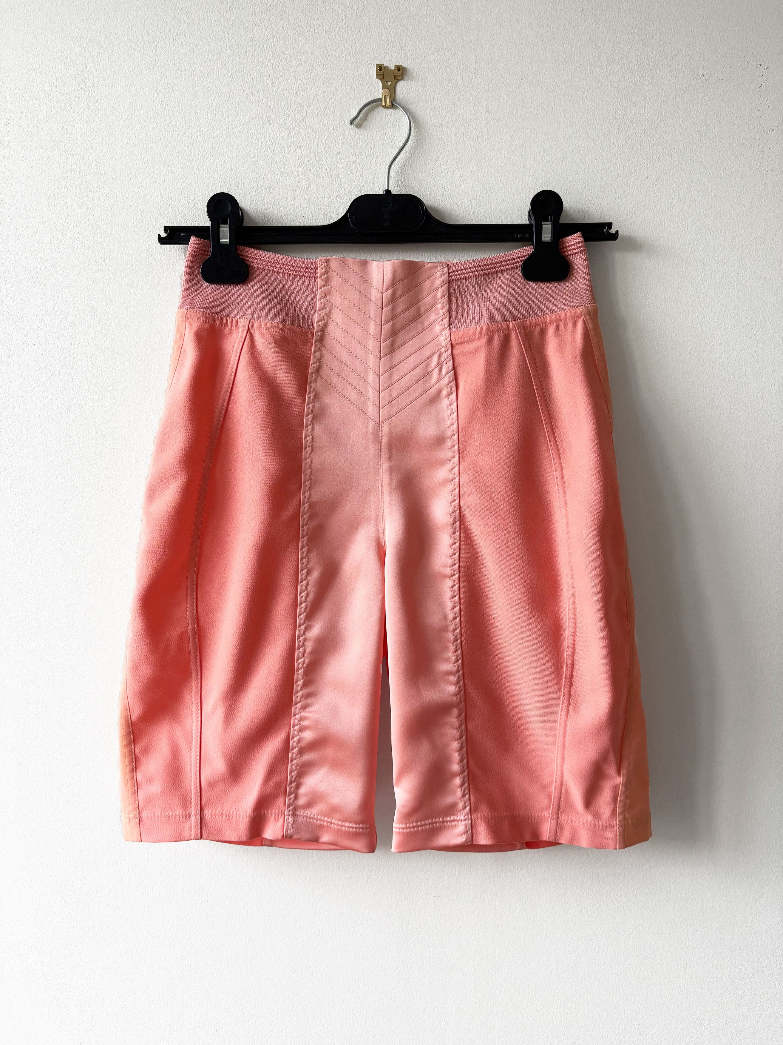 Jean Paul Gaultier pink satin shorts