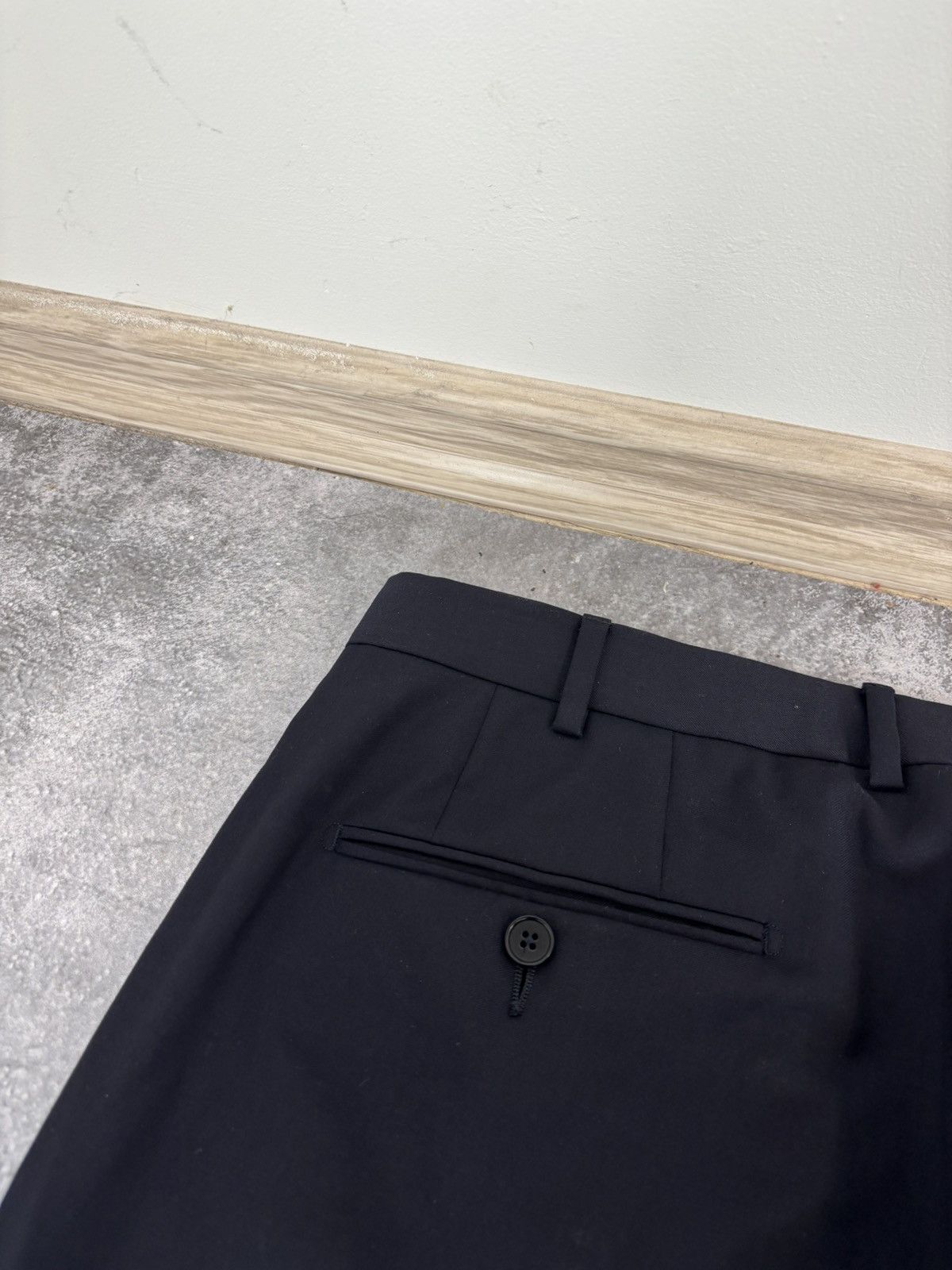 Ermenegildo Zegna Ermenegildo Zegna Men’s Navy Blue Wool Dress Pants Trousers Size US 38 / EU 54 - 19 Thumbnail