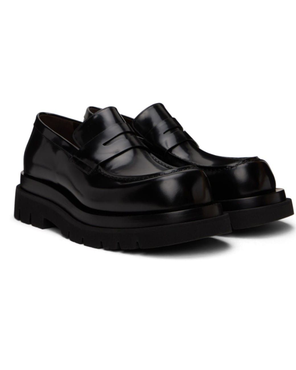 Bottega Veneta Lug Leather Loafers Size US 12 / EU 45 - 4 Thumbnail