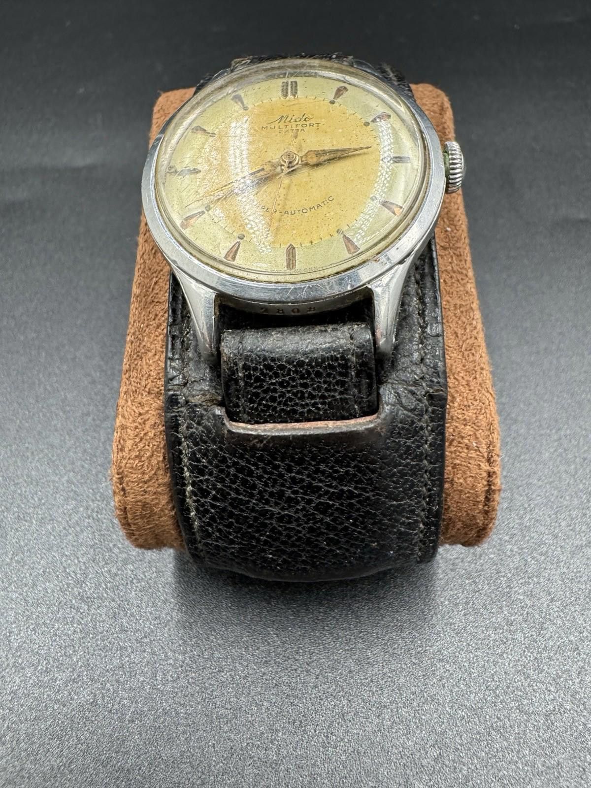 Midnight Studios Vintage Mido Multifort Extra SuperAutomatic Swiss Mens Watch Size ONE SIZE - 3 Thumbnail