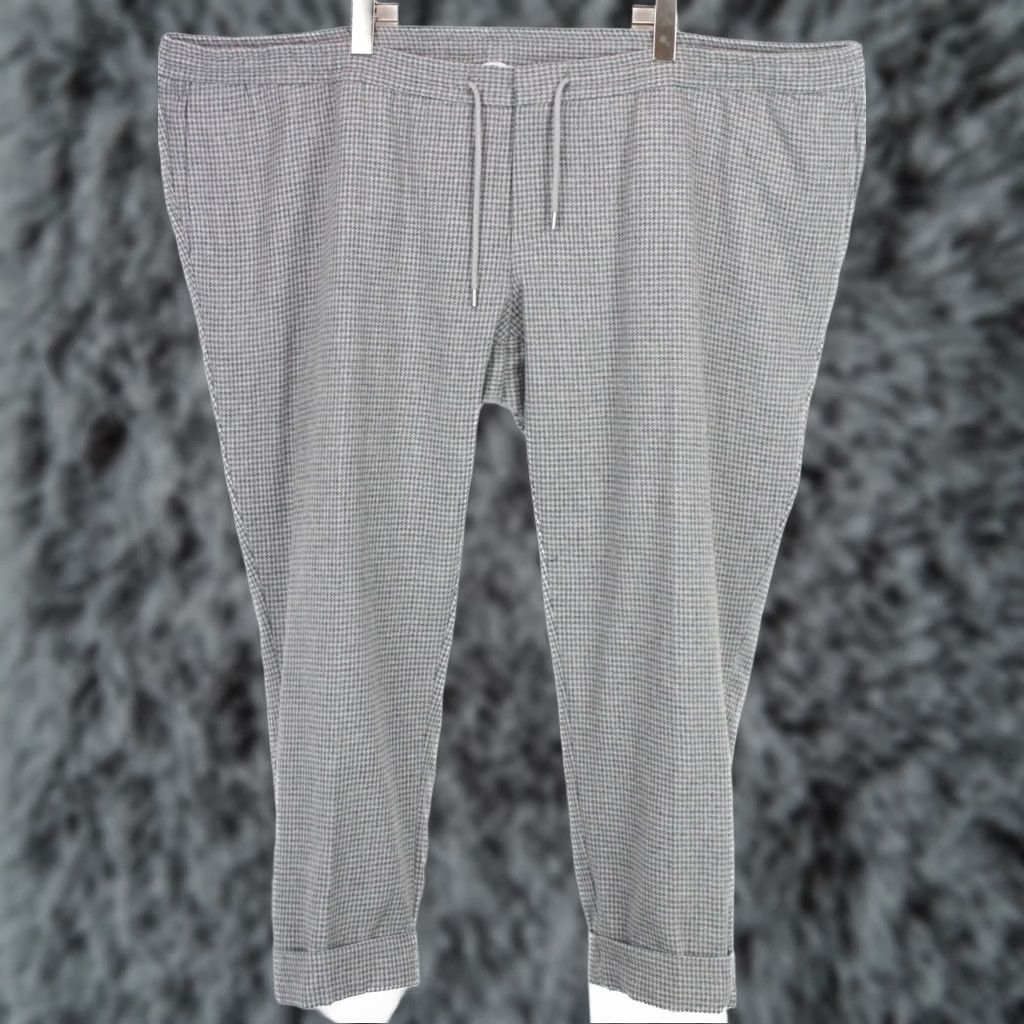 Suitsupply Suitsupply Brescia Trousers Men UK 54 Zipper Slim Wool Cashmere Houndstooth Grey Trousers Mens Size US 38 / EU 54 - 1 Thumbnail
