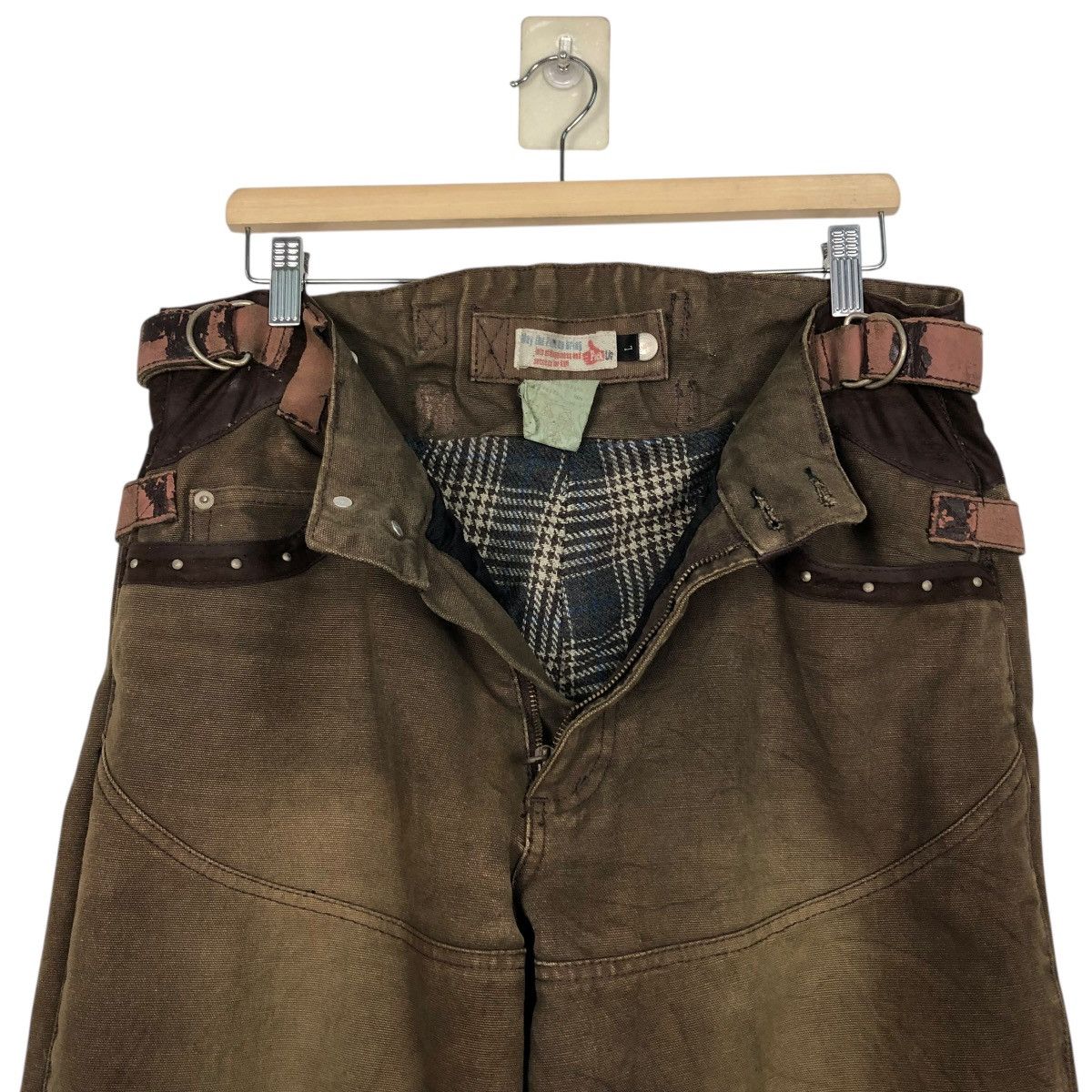 Japanese Brand 🔥CROPPED BIKER PUNK PANTS DISTRESSED IF SIX WAS NINE STYLE Size US 34 / EU 50 - 18 Thumbnail