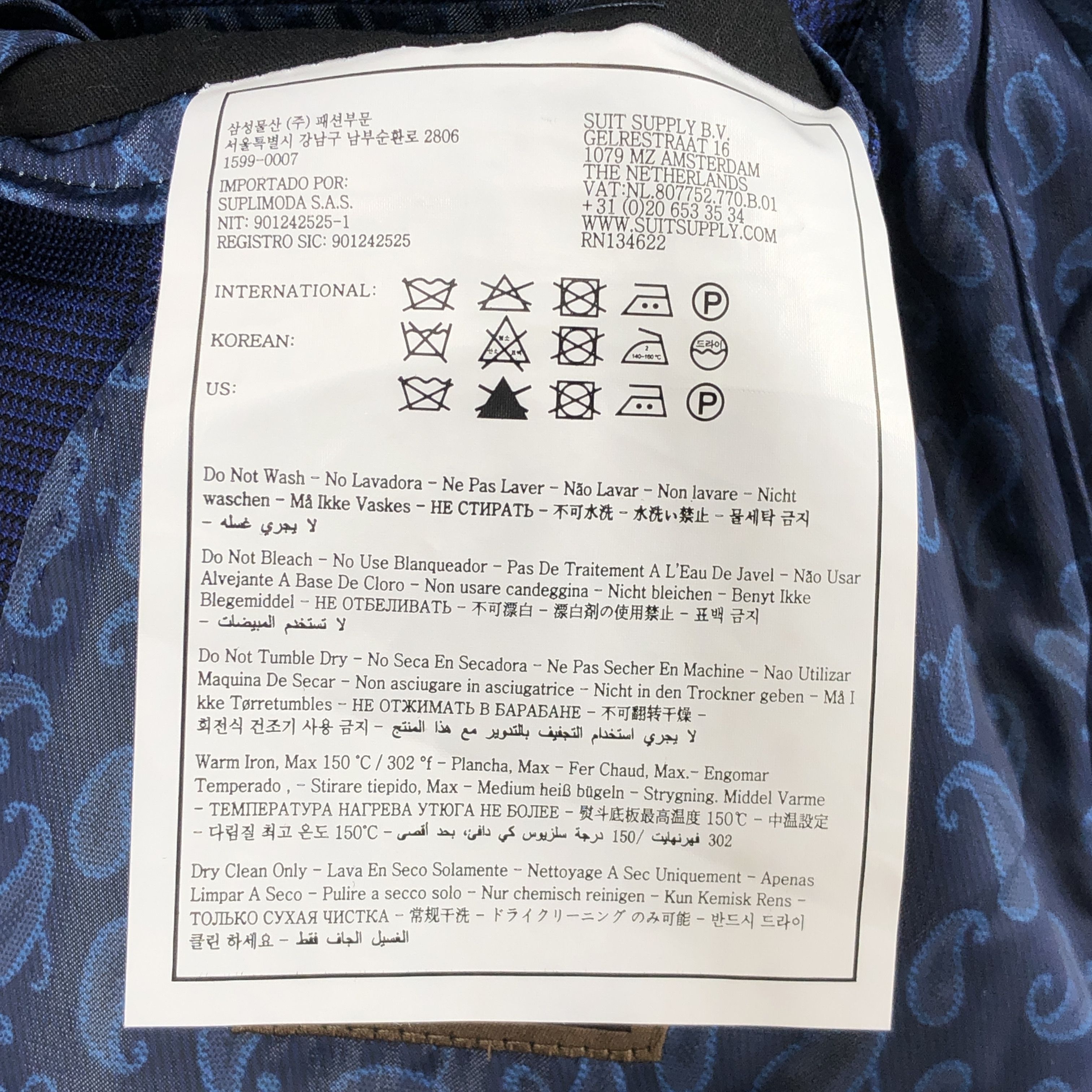 Suitsupply La Spalla Wool Blazer Size S (EU:48; UK:38; US:38R) Size 38R - 10 Thumbnail