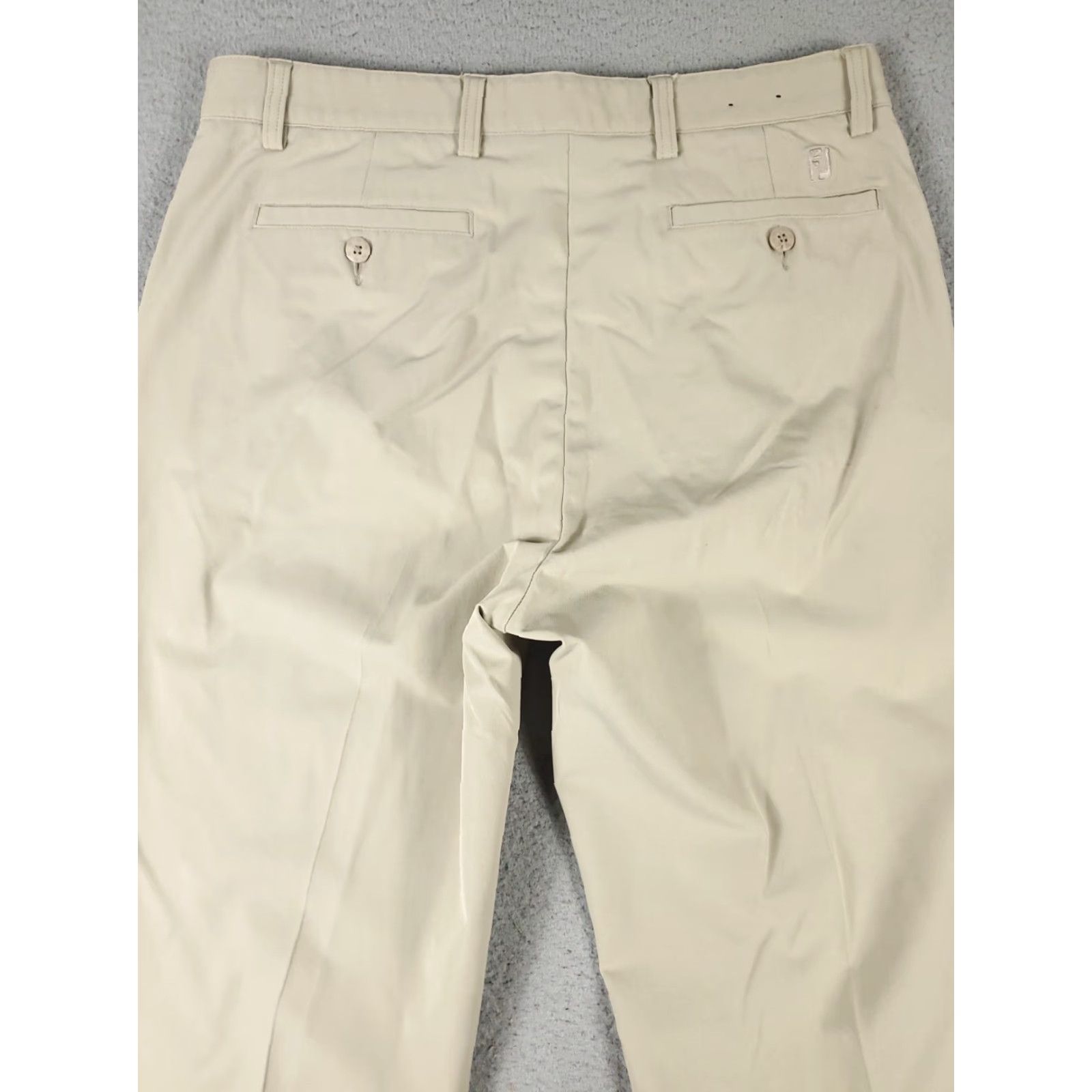 Footjoy FootJoy Chino Pants Mens 34x30 Beige Flat Front Stretch Trousers Size US 34 / EU 50 - 7 Thumbnail