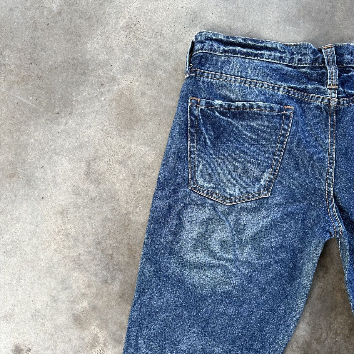 Japanese Brand Vintage Japanese Jean Faded Distressed Denim Pant W32 Size US 32 / EU 48 - 11 Thumbnail