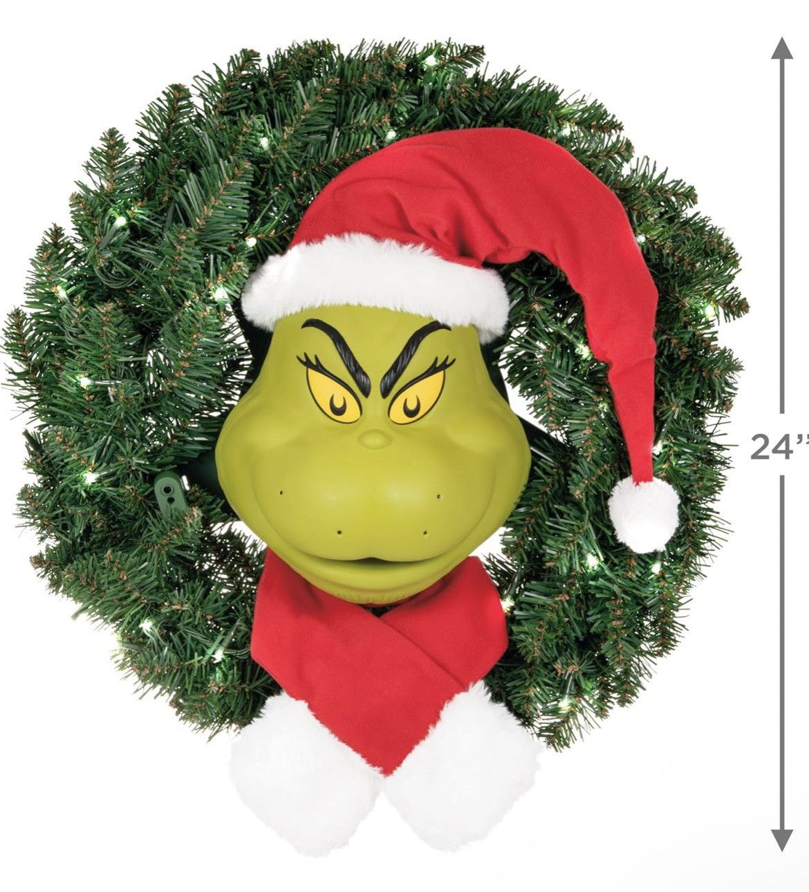 Other Hallmark Keepsake Grinch Christmas Wreath with Sound Motion Size ONE SIZE - 1 Thumbnail