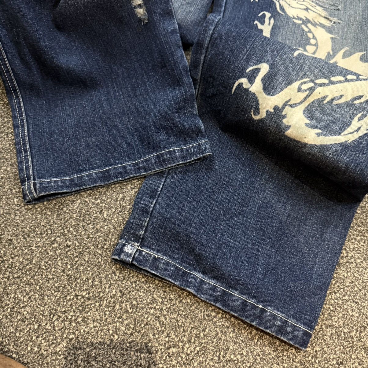JNCO 🔥🇯🇵 Crazy Sick 90s Dogtown Black Dragon Baggy Rare Pants Size US 32 / EU 48 - 10 Thumbnail