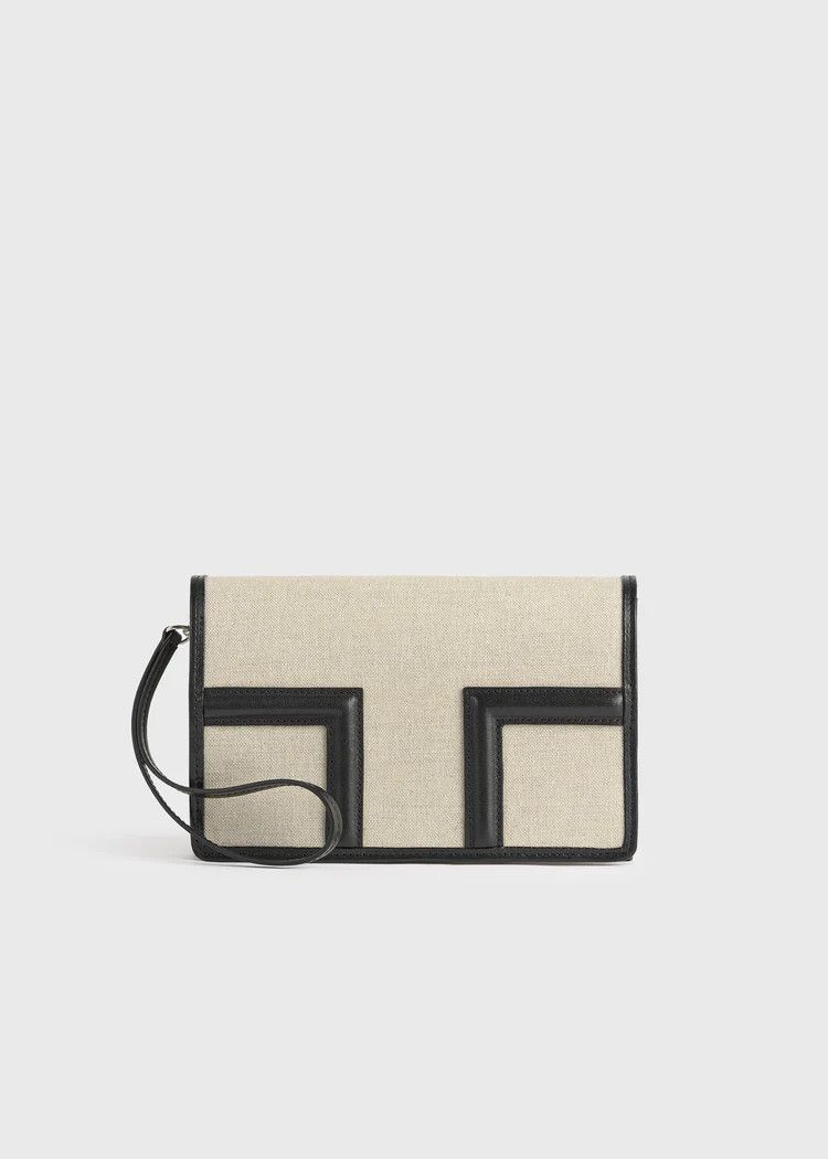 Toteme os11x0726 Size: OS / T-Flap Envelope in Ecru/Black Size ONE SIZE - 4 Thumbnail