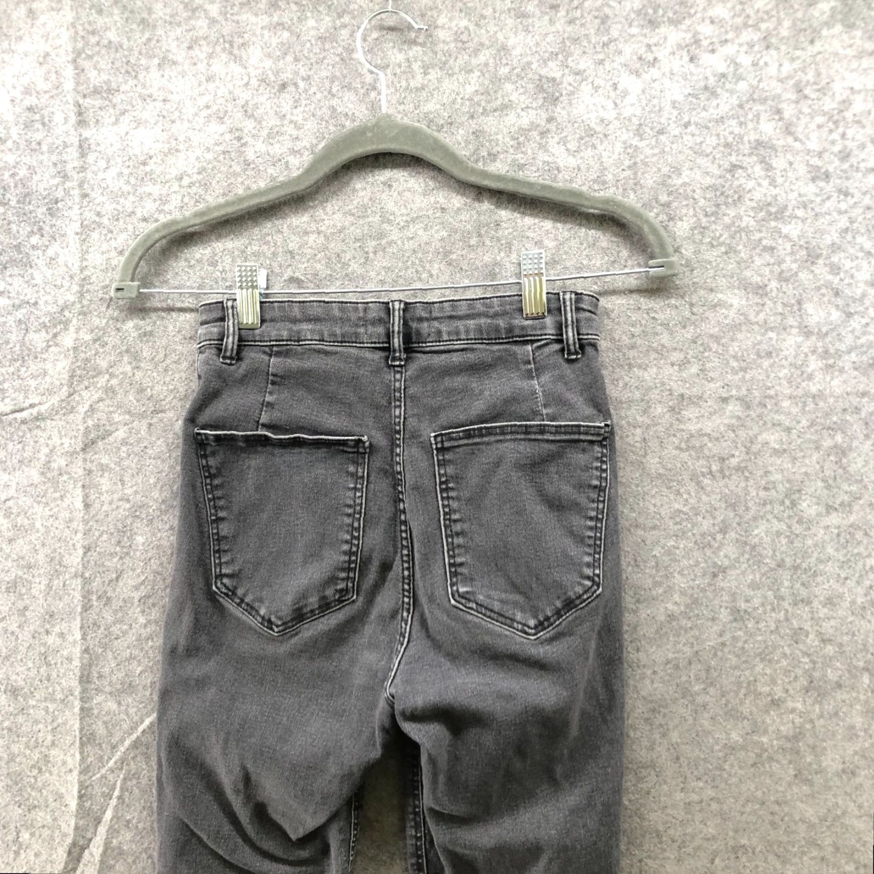Zara Zara High Rise Skinny Jeans Womens Size 4 Gray Stretch Denim Cotton 5-Pocket VINTAGE No? Size 28" / US 6 / IT 42 - 7 Thumbnail