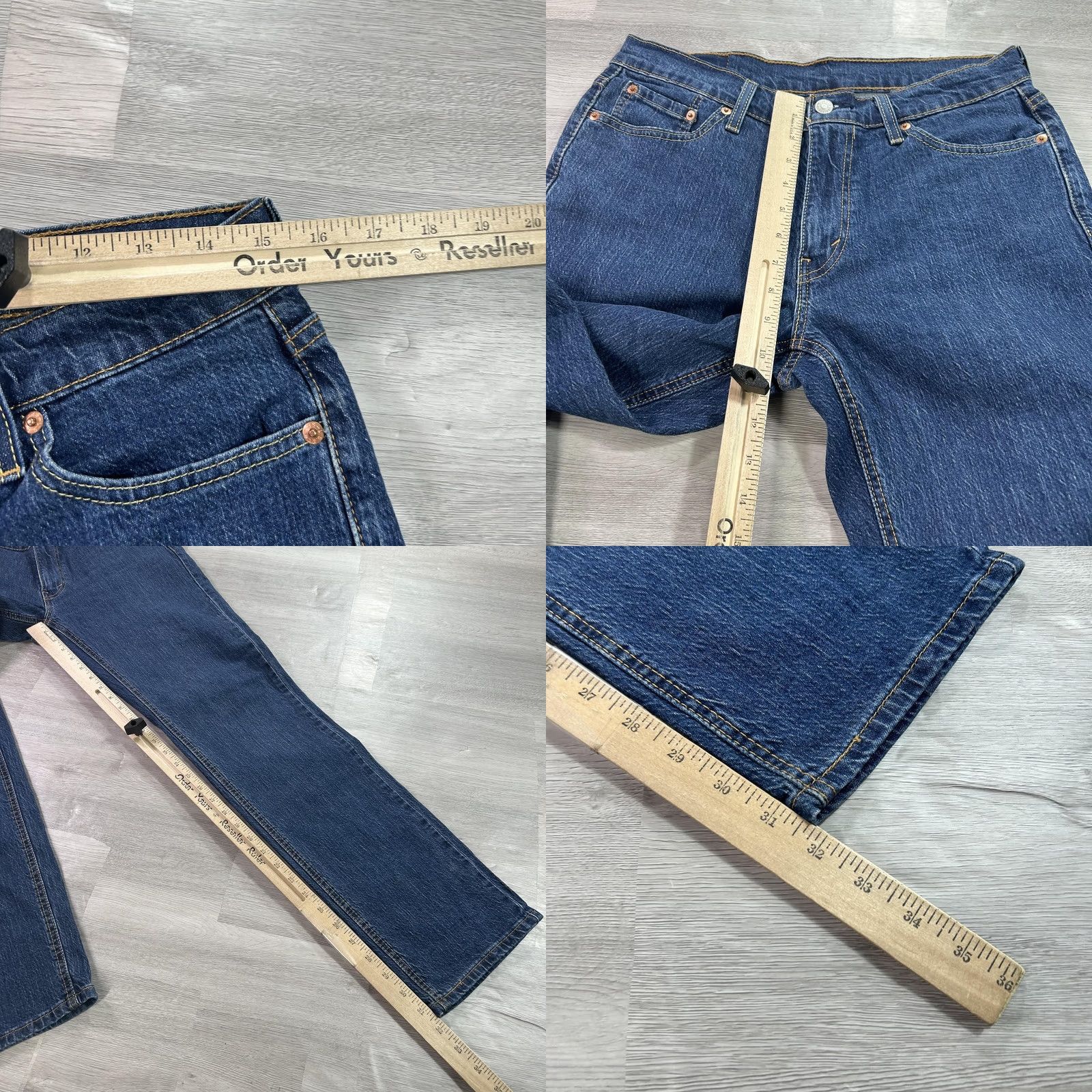 Levi's Levi's 541 Athletic Jeans Mens 30x32 Blue Medium Wash Straight Stretch Denim Pants Size US 30 / EU 46 - 8 Thumbnail
