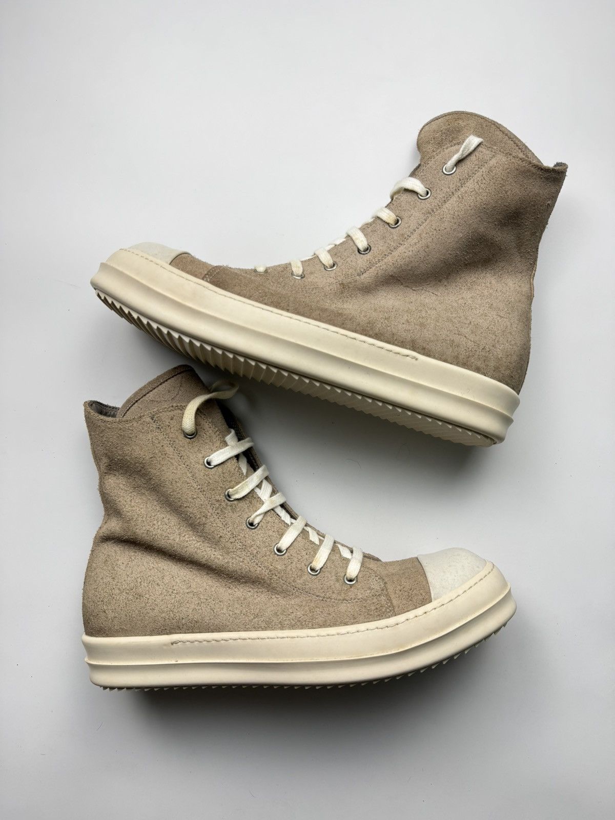 Rick Owens 2008 Rick Owens Dusty Suede Ramones Size US 12 / EU 45 - 2 Thumbnail