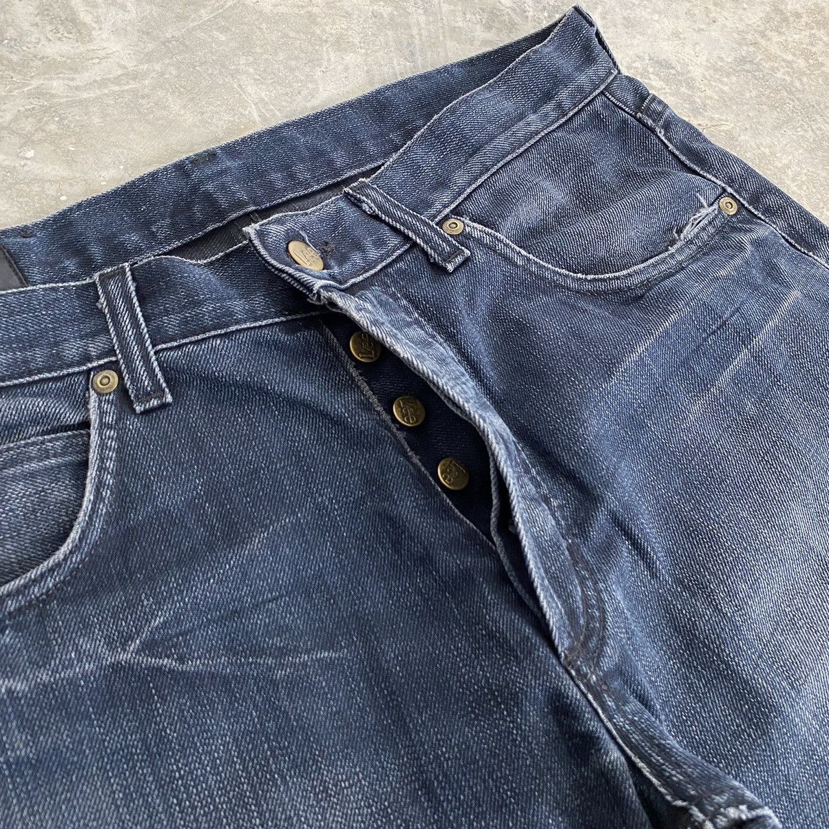Lee Vintage Lee Faded Black Flared Denim Jeans Size US 34 / EU 50 - 11 Thumbnail