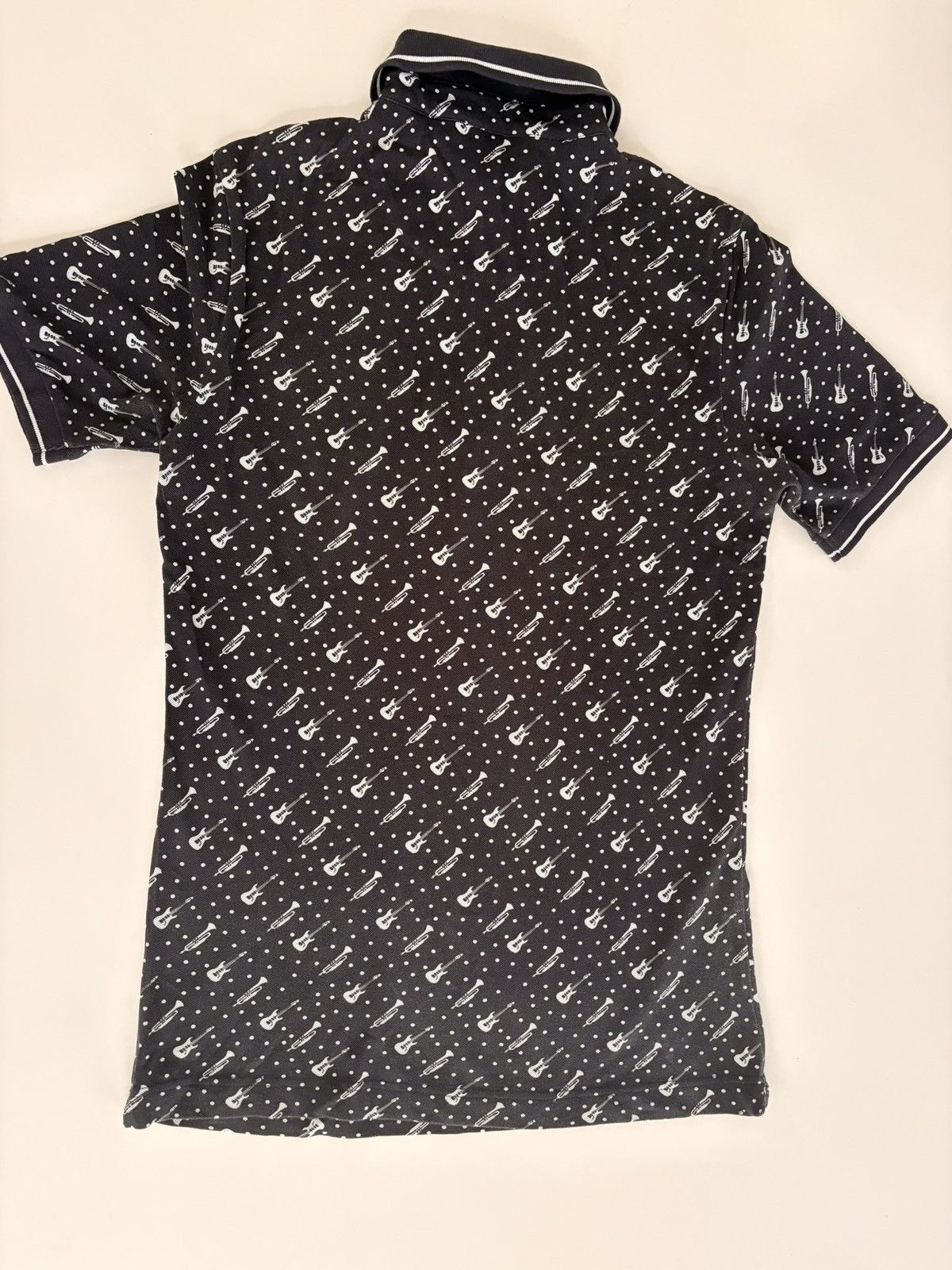 Dolce & Gabbana Dolce & Gabbana Guitar & Trumpet Print Polo — IT 48 Size US M / EU 48-50 / 2 - 2 Thumbnail