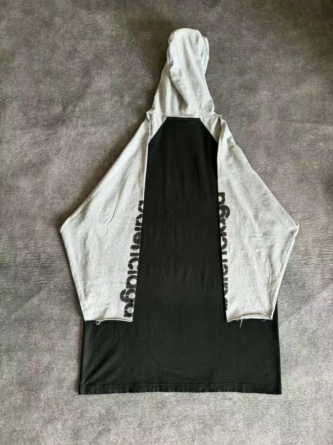 Balenciaga Balenciaga 24 Latest 3 B Letter Dirty Old Color-Block Hoode Size US S / EU 44-46 / 1 - 2 Thumbnail