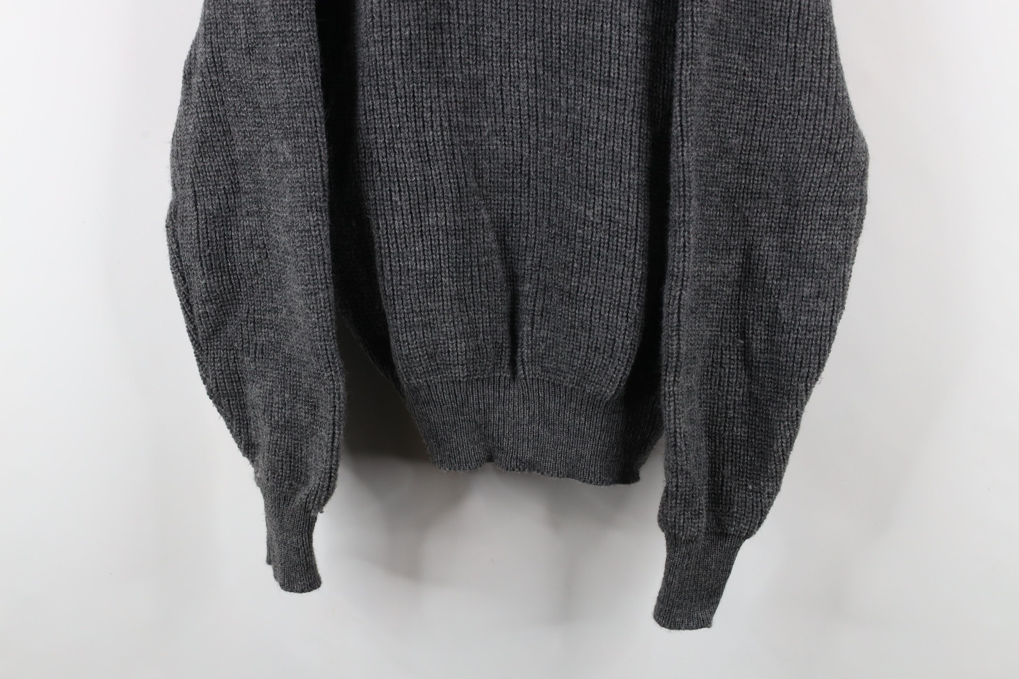Vintage Vintage 90s Streetwear Chunky Ribbed Knit Sweater USA Gray Size XL / US 12-14 / IT 48-50 - 3 Thumbnail