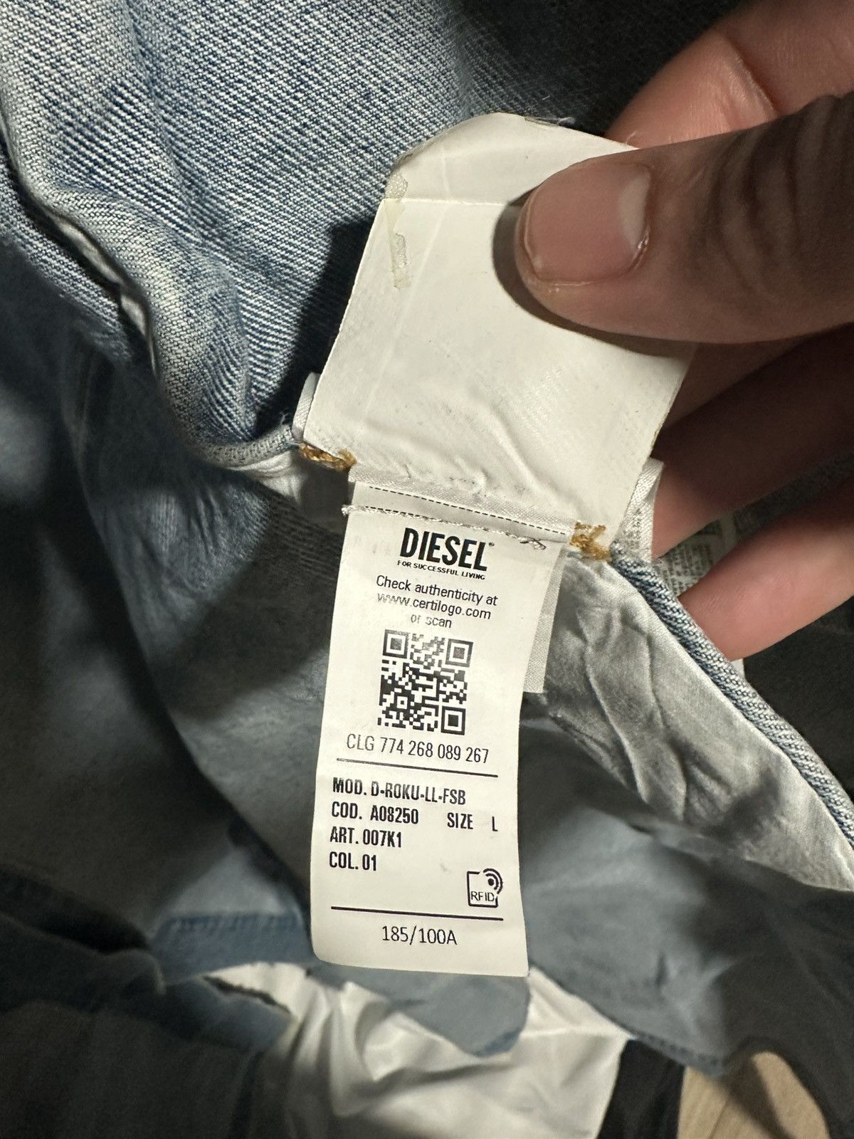 Diesel Diesel Denim Giacca Jacket Size US L / EU 52-54 / 3 - 11 Thumbnail