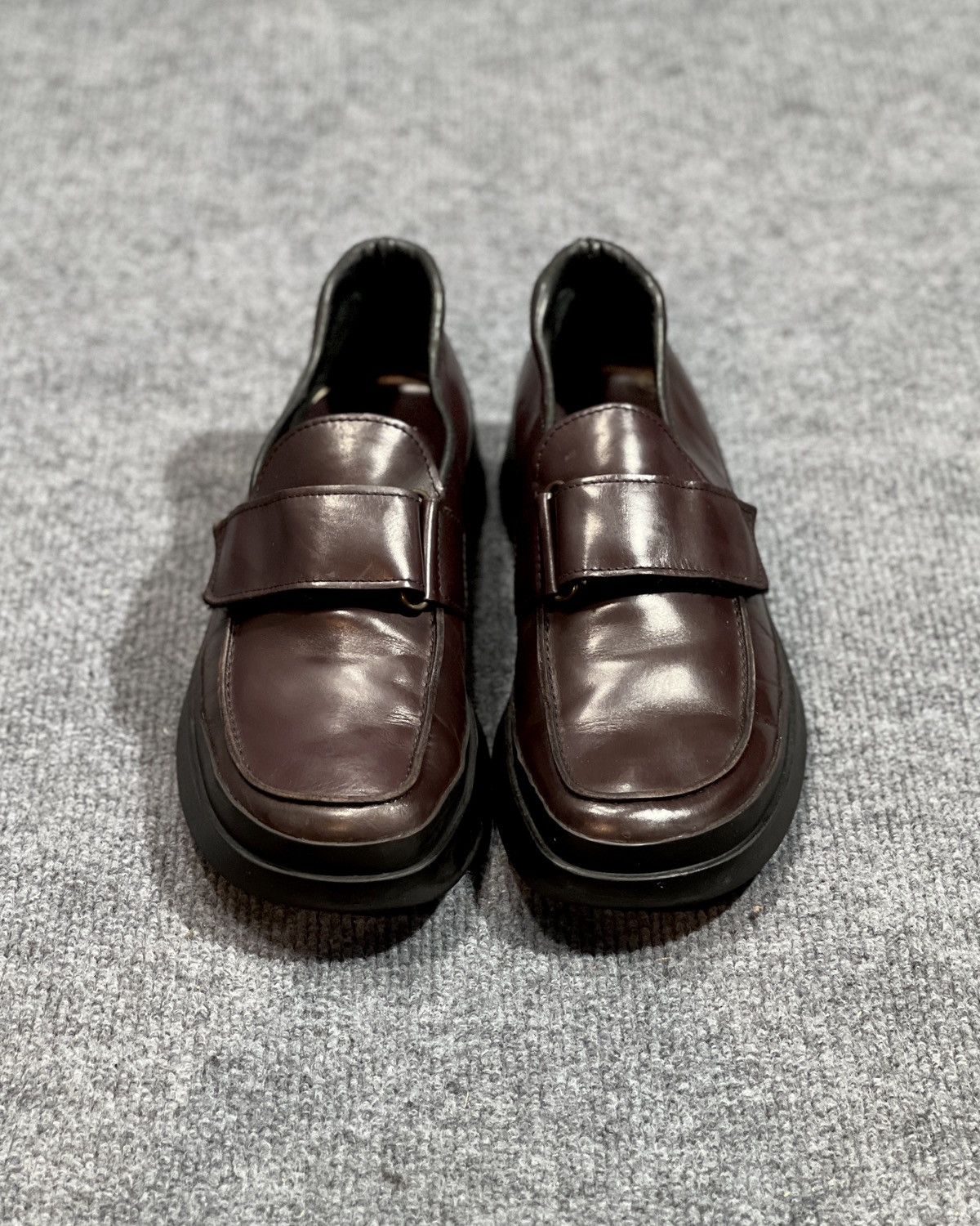 Prada PD Round Toe Leather Loafer Size US 10.5 / EU 43-44 - 4 Thumbnail