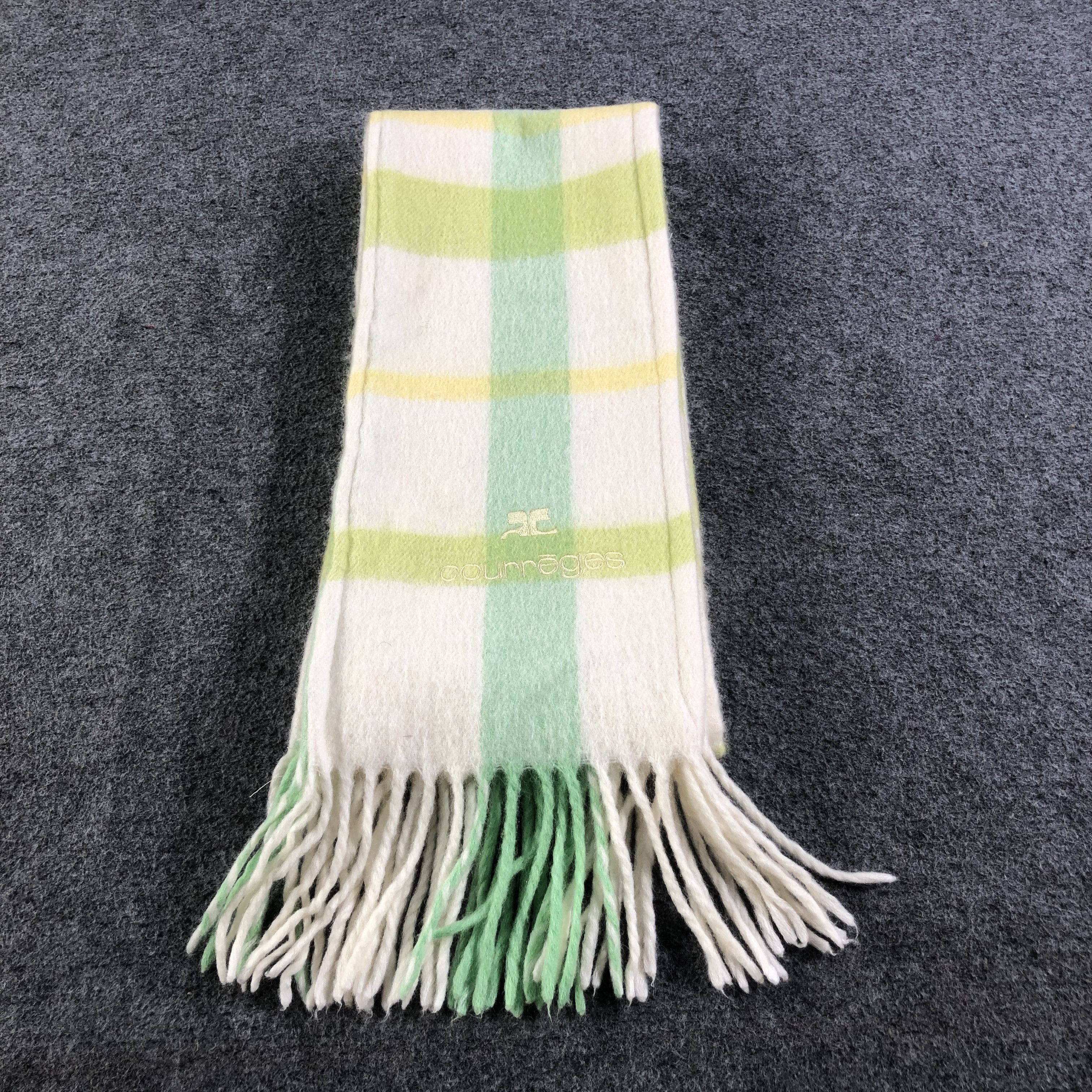 Courreges Courreges Wool Scarf Muffler V1088 Size ONE SIZE - 2 Thumbnail