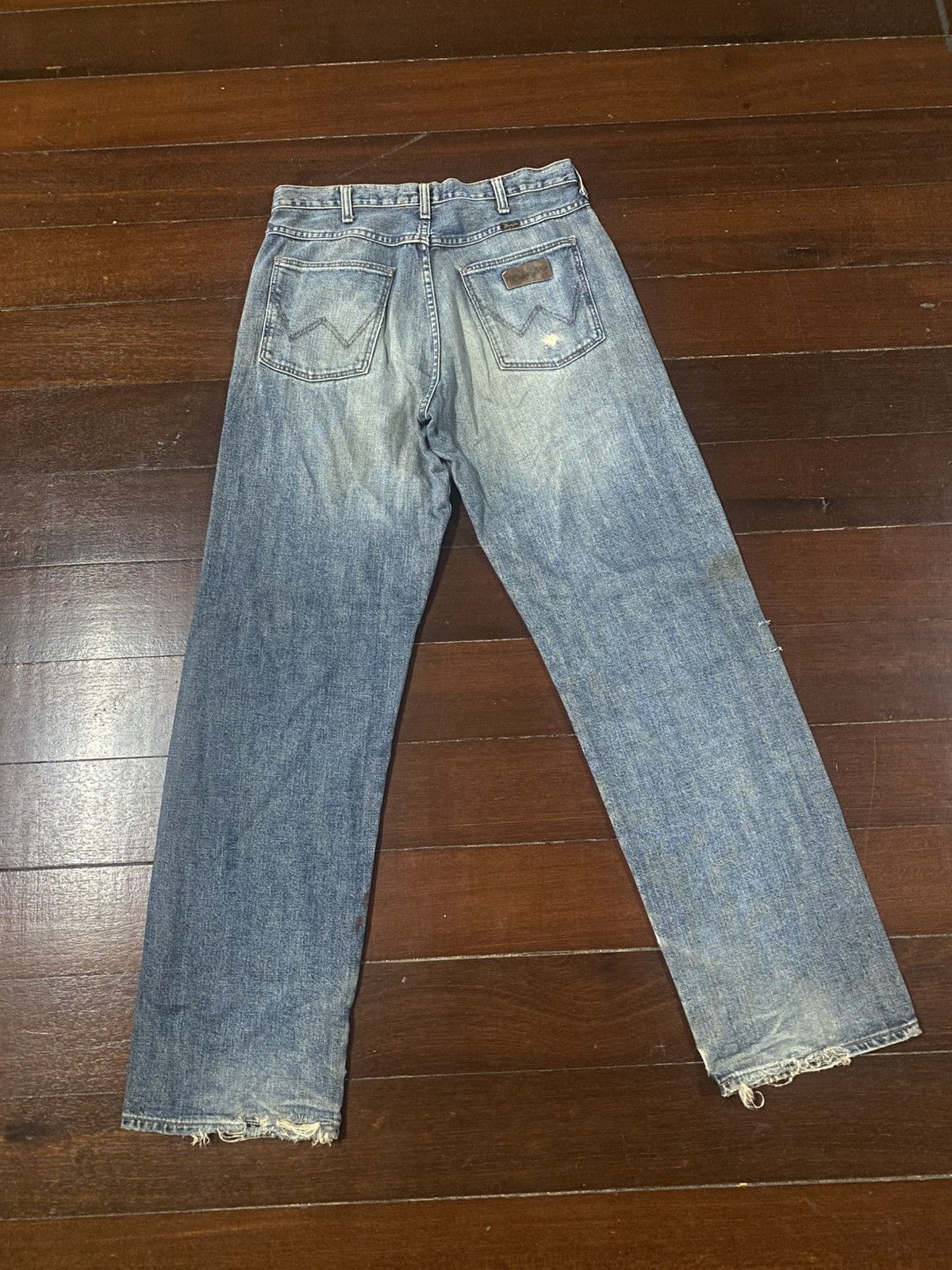 Hysteric Glamour 2000s wrangler distressed japan wash denim pants y2k style Size US 33 - 9 Thumbnail