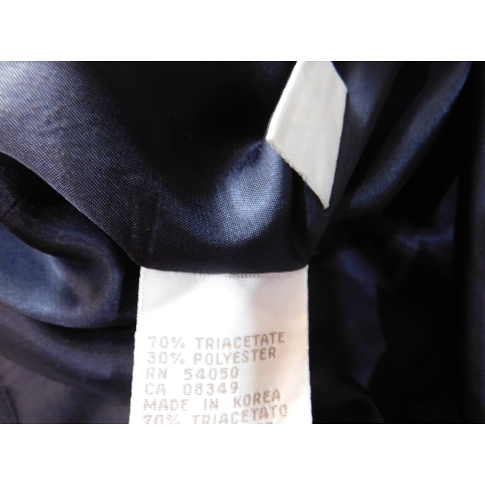 Jones New York Jones New York Blazer Womens 8 Blue Knit Cotton Lining Button Collared Mid-Length Casual Jacket Size M / US 6-8 / IT 42-44 - 7 Thumbnail