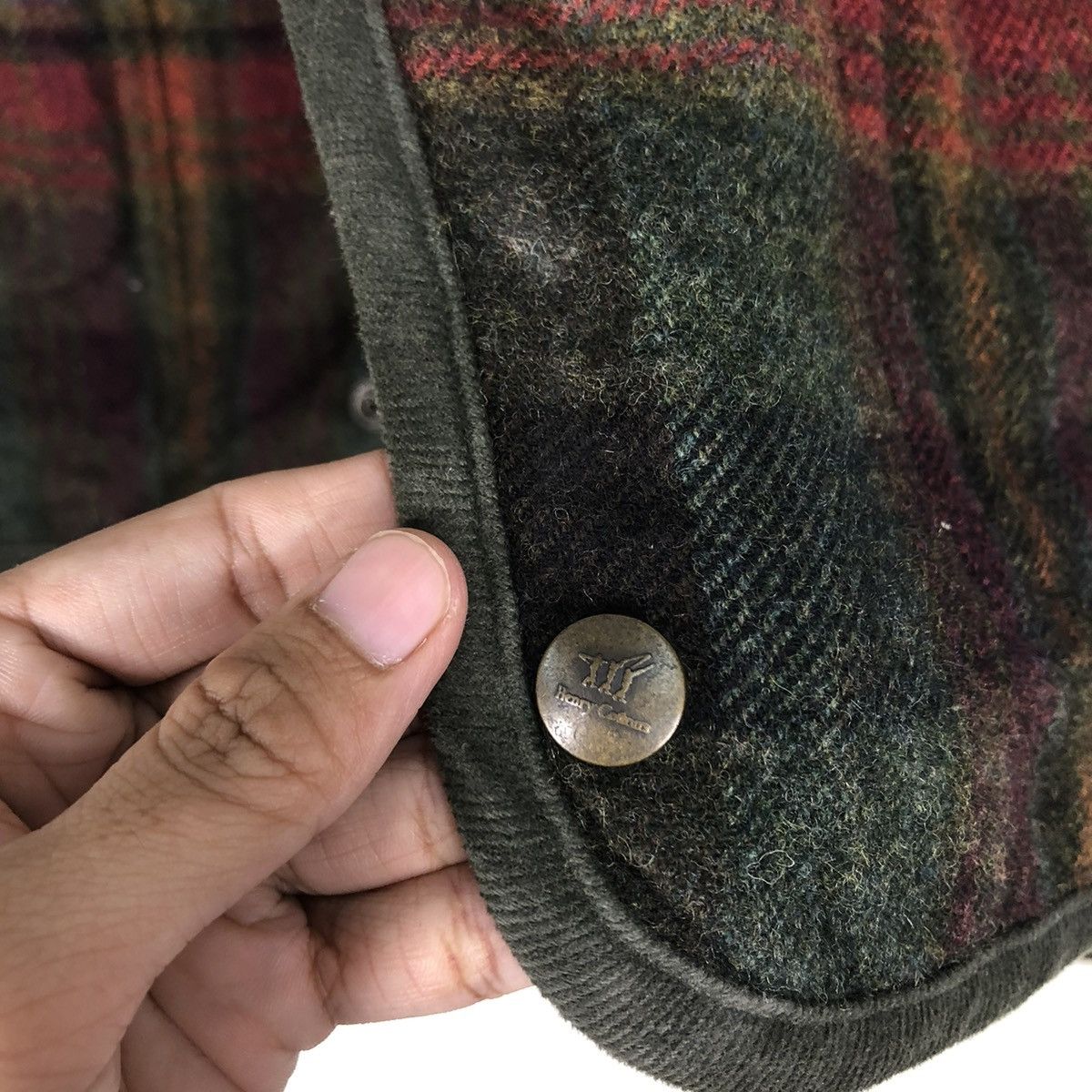 Japanese Brand 🔥VINTAGE WOOL VEST CHECK TARTAN DESIGN HENRY COTTON ITALY Size US M / EU 48-50 / 2 - 15 Thumbnail
