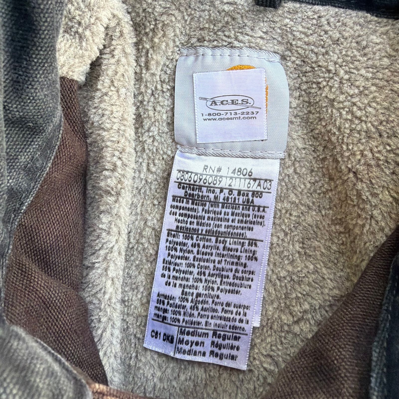 Carhartt × Vintage Carhartt C61 DKB brown chore work wear jacket Size US M / EU 48-50 / 2 - 5 Thumbnail